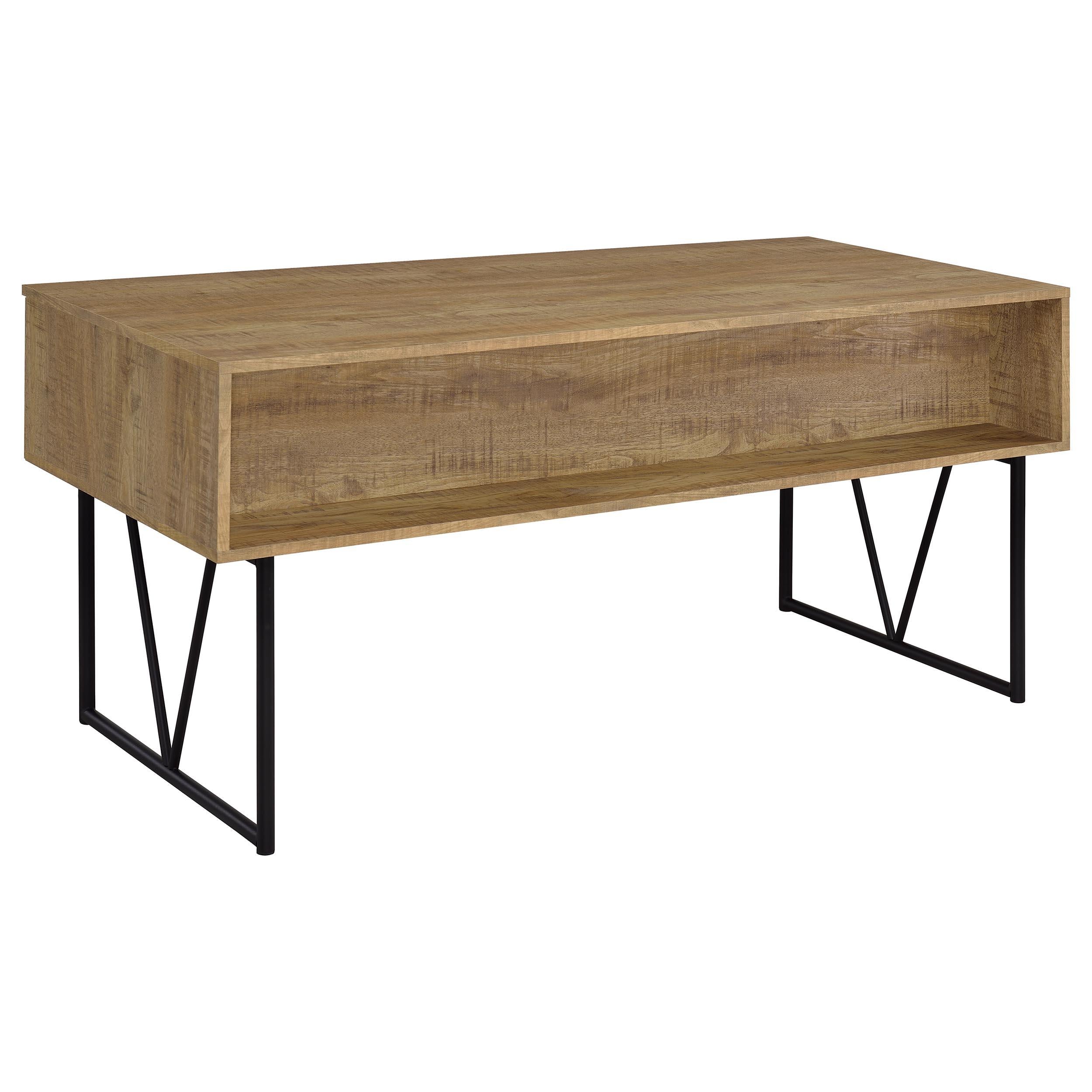  Coaster Furniture Analiese 801851 63-inch 4-drawer Writing Desk - Mango IMAGE 5
