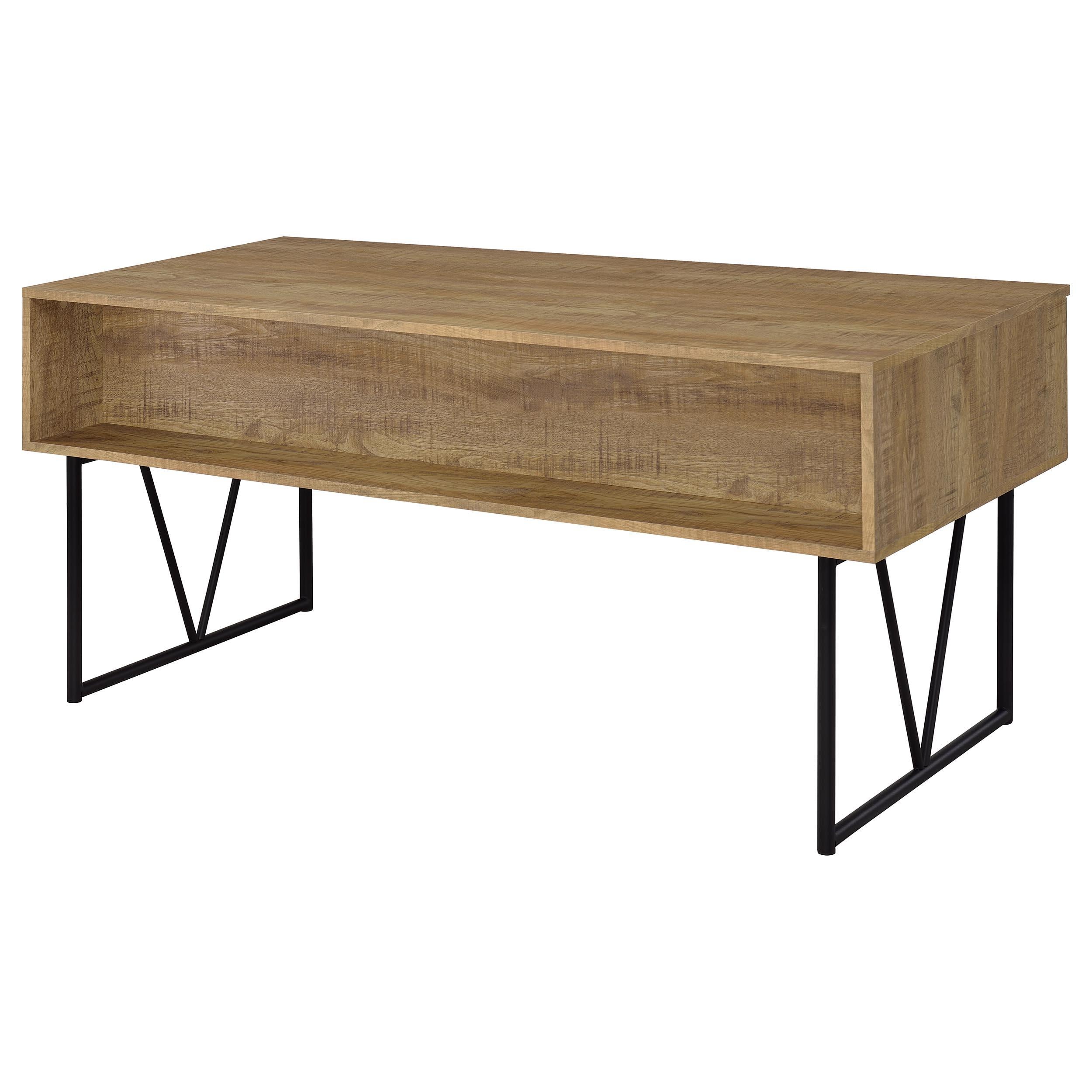 Coaster Furniture Analiese 801851 63-inch 4-drawer Writing Desk - Mango IMAGE 7