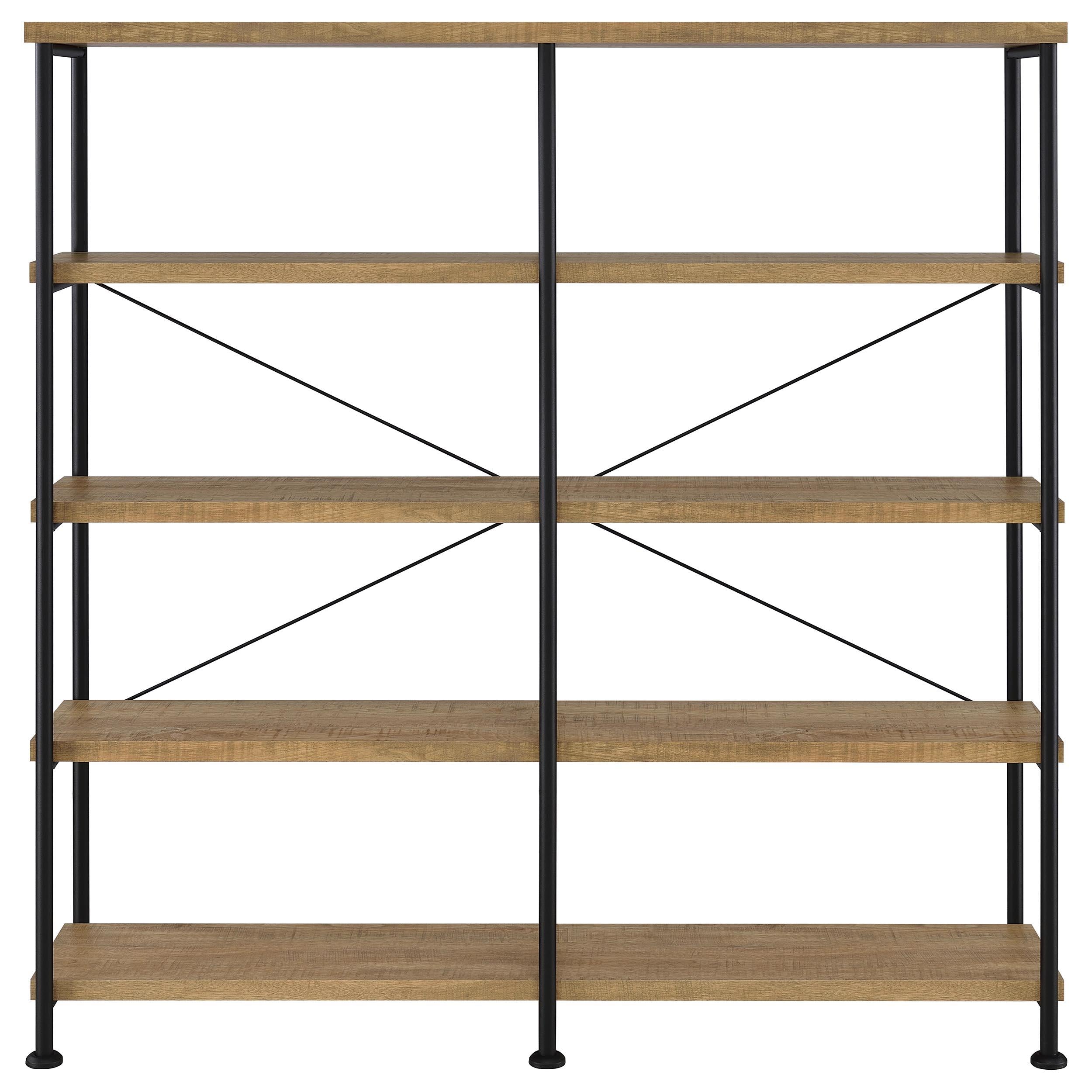  Coaster Furniture Analiese 801853 63-inch 4-shelf Double Bookshelf - Mango IMAGE 10