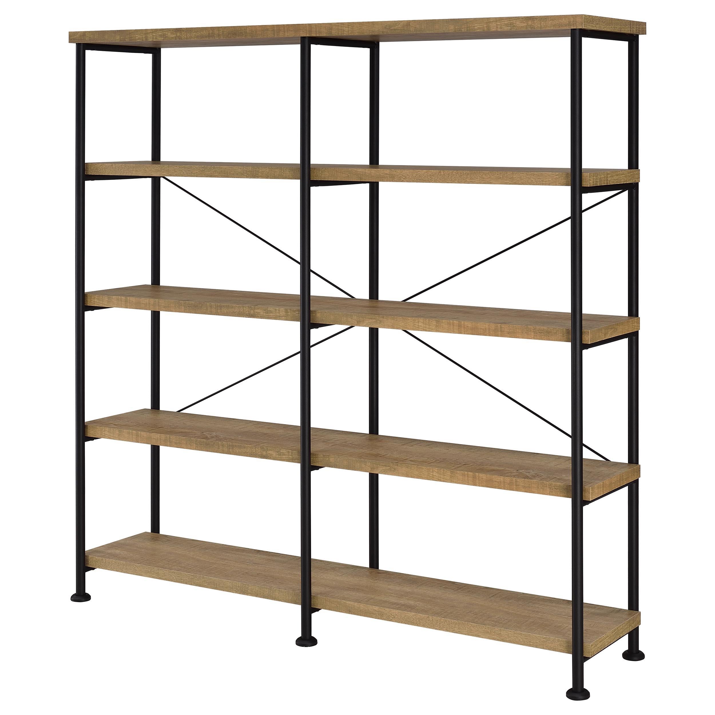  Coaster Furniture Analiese 801853 63-inch 4-shelf Double Bookshelf - Mango IMAGE 11