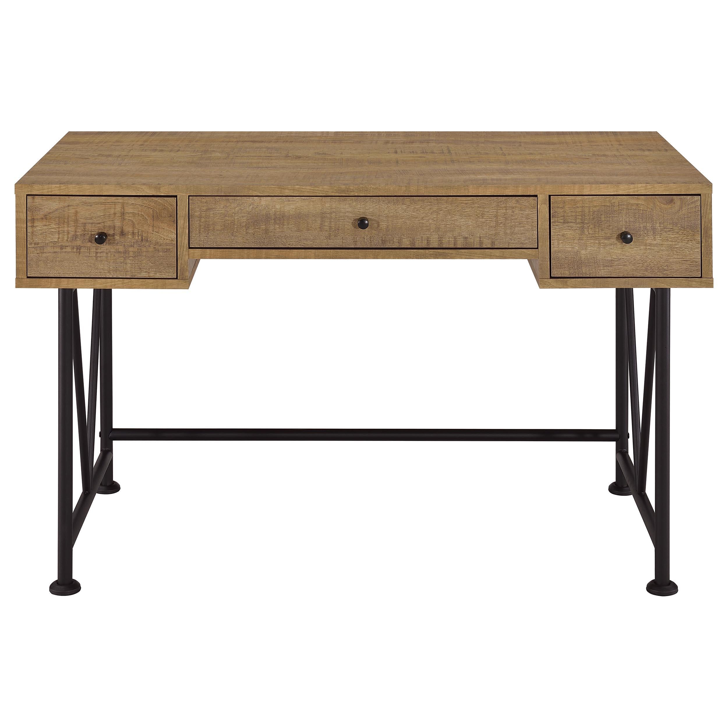  Coaster Furniture Analiese 802001 47-inch 3-drawer Writing Desk - Mango IMAGE 8