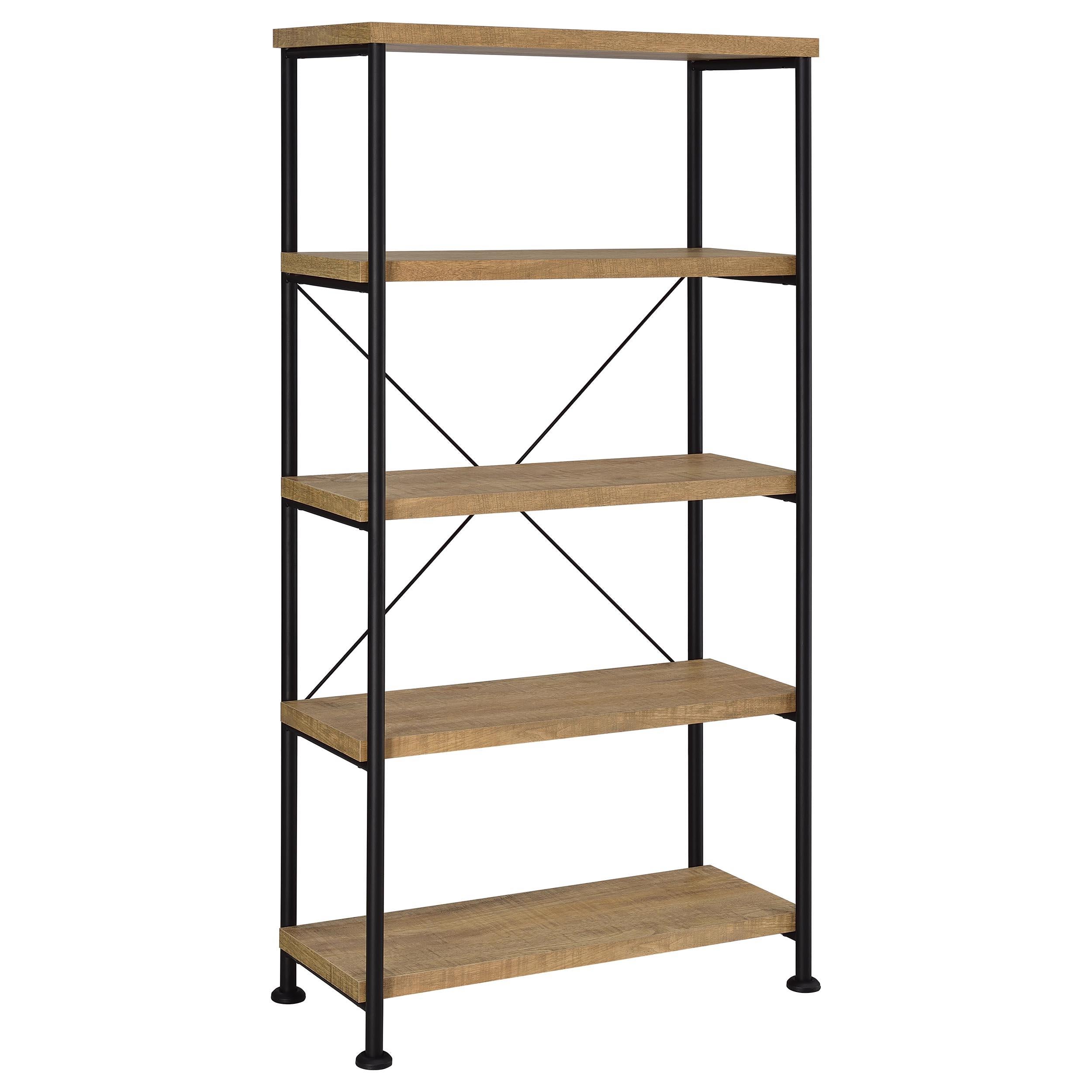  Coaster Furniture Analiese 802003 63-inch 4-shelf Bookshelf - Mango IMAGE 1