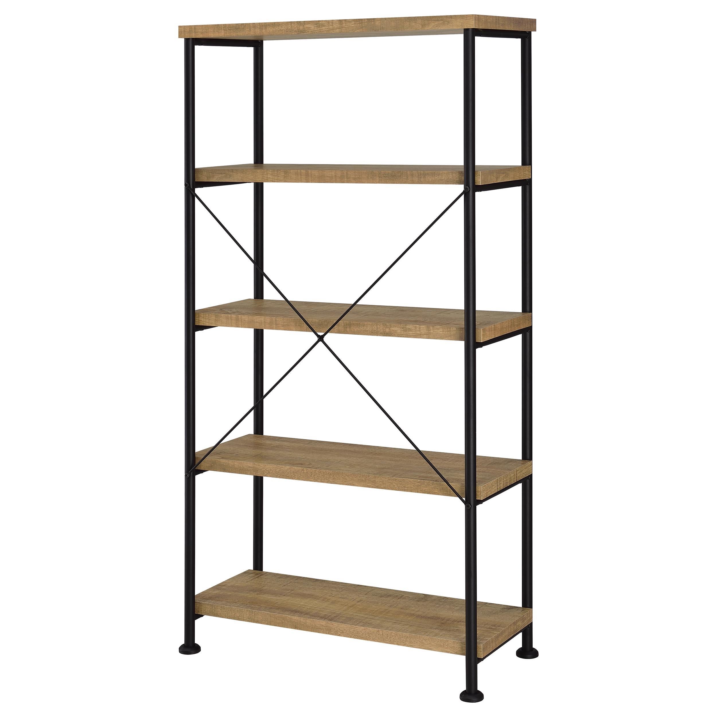  Coaster Furniture Analiese 802003 63-inch 4-shelf Bookshelf - Mango IMAGE 3