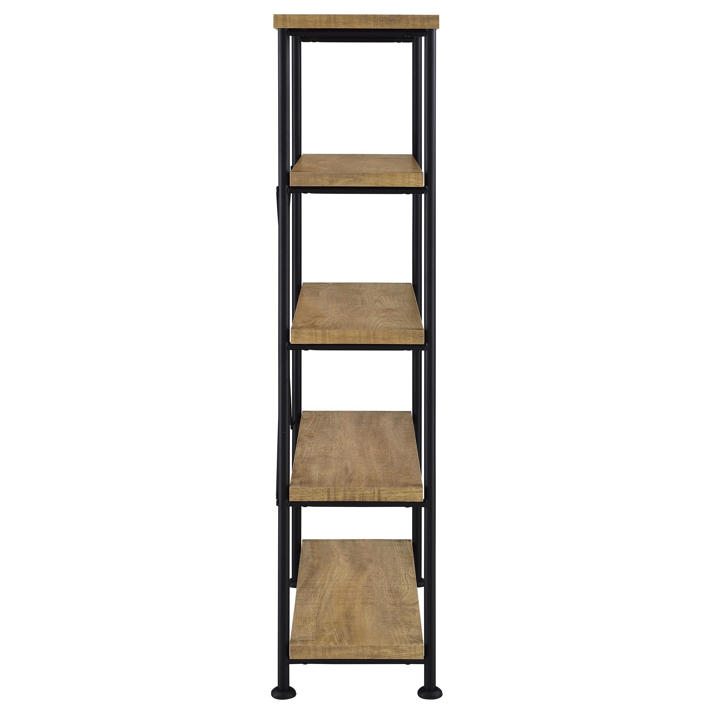  Coaster Furniture Analiese 802003 63-inch 4-shelf Bookshelf - Mango IMAGE 5