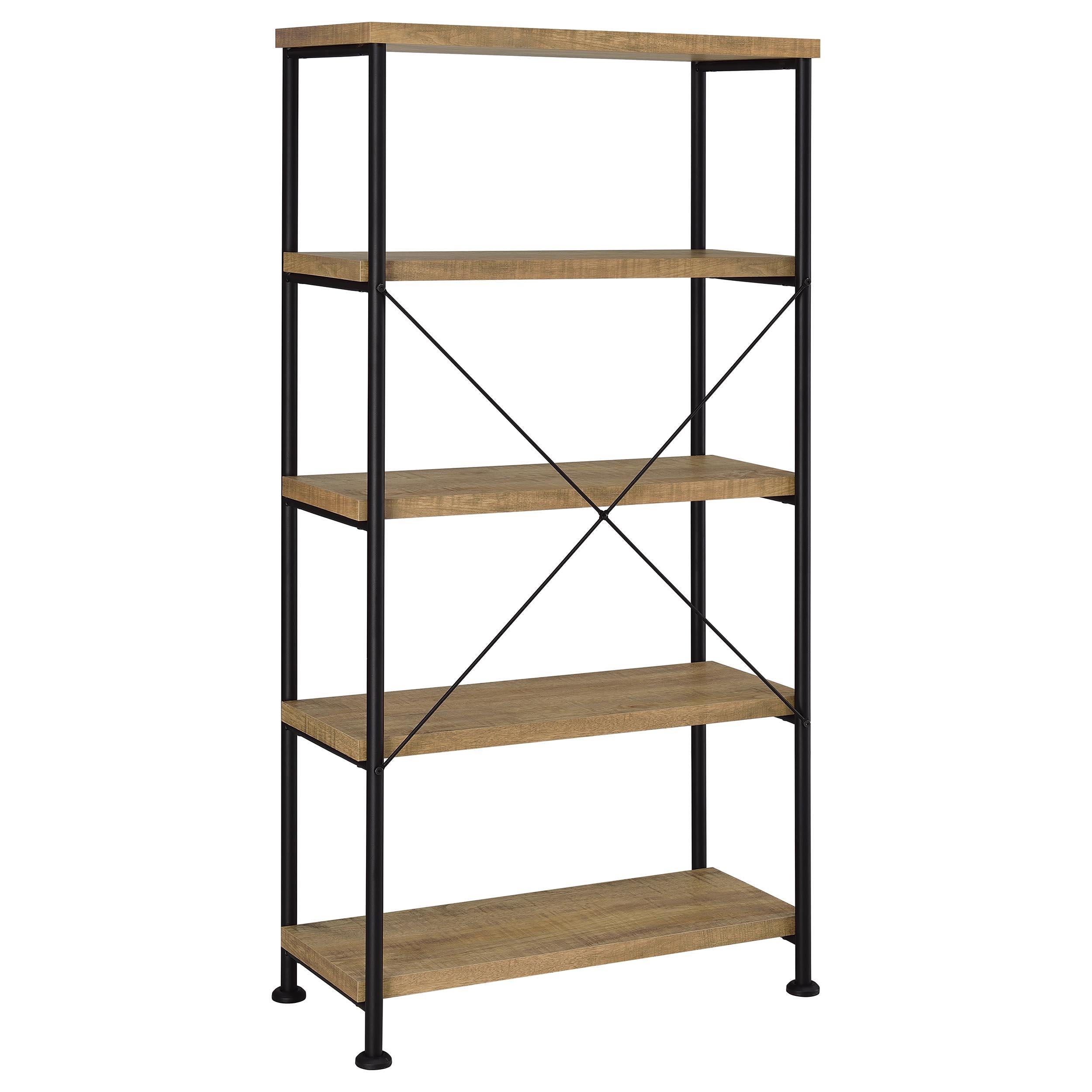  Coaster Furniture Analiese 802003 63-inch 4-shelf Bookshelf - Mango IMAGE 7