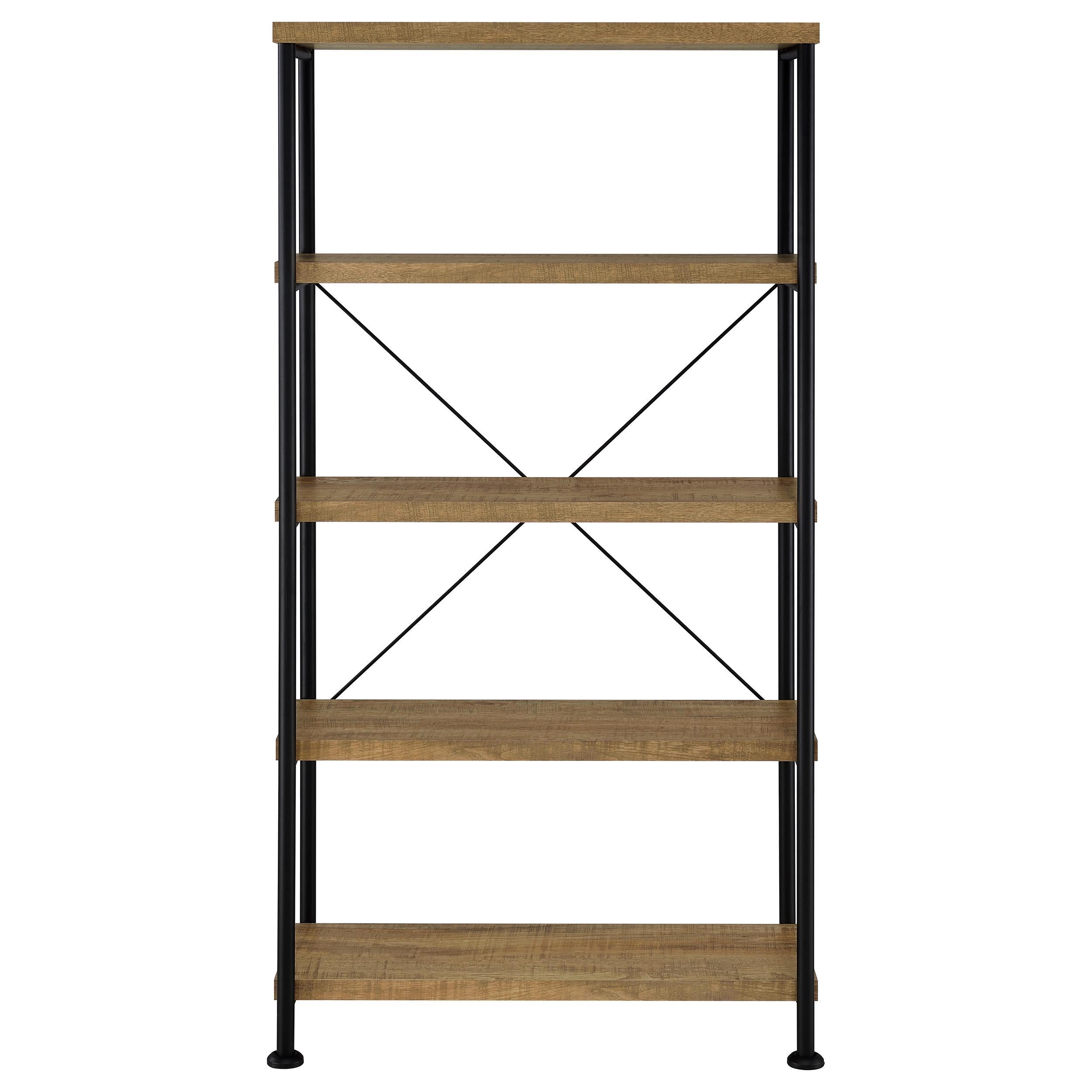  Coaster Furniture Analiese 802003 63-inch 4-shelf Bookshelf - Mango IMAGE 8
