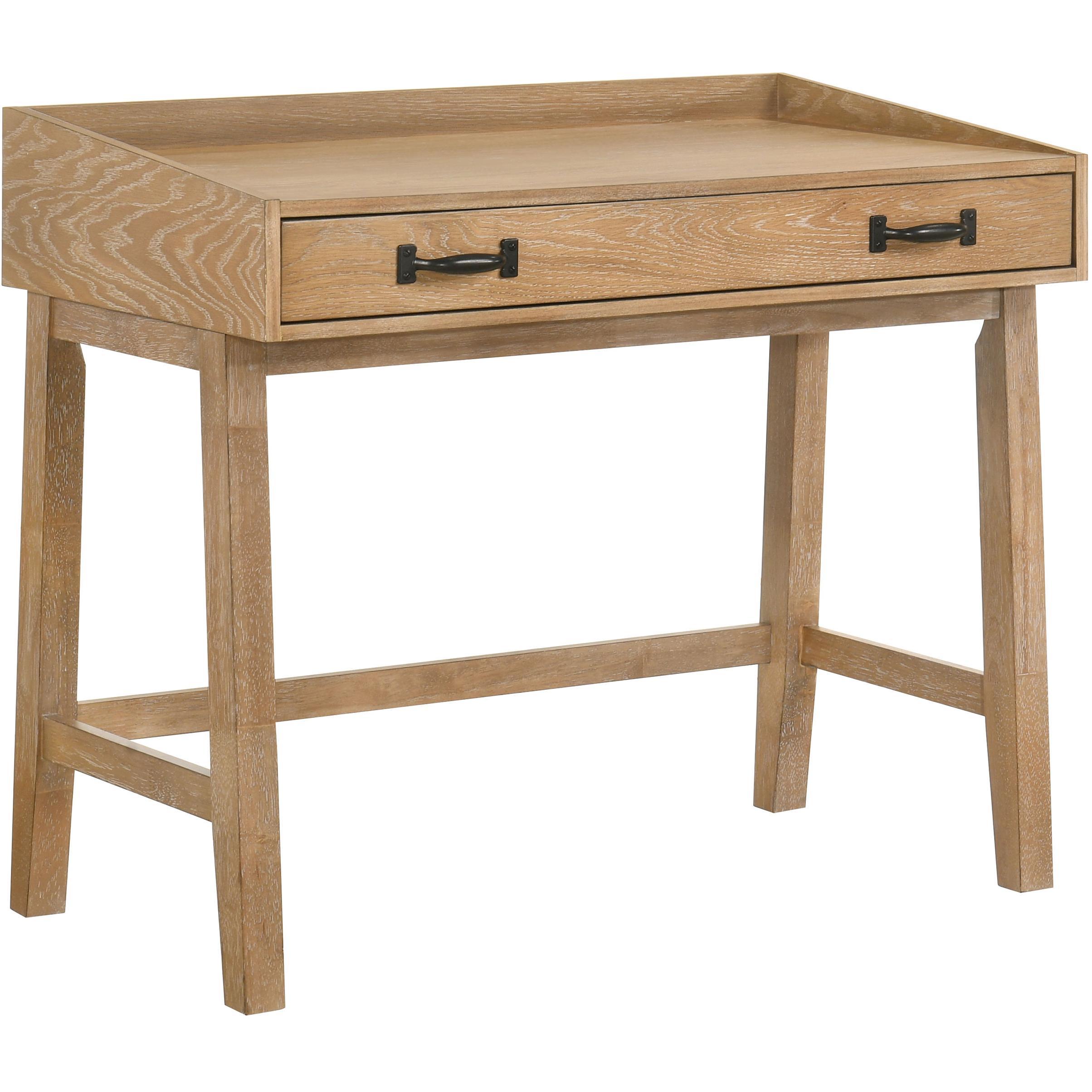  Coaster Furniture Fabian 802041 38-inch Computer Desk with Keyboard Drawer  - Distressed Light Brown IMAGE 1