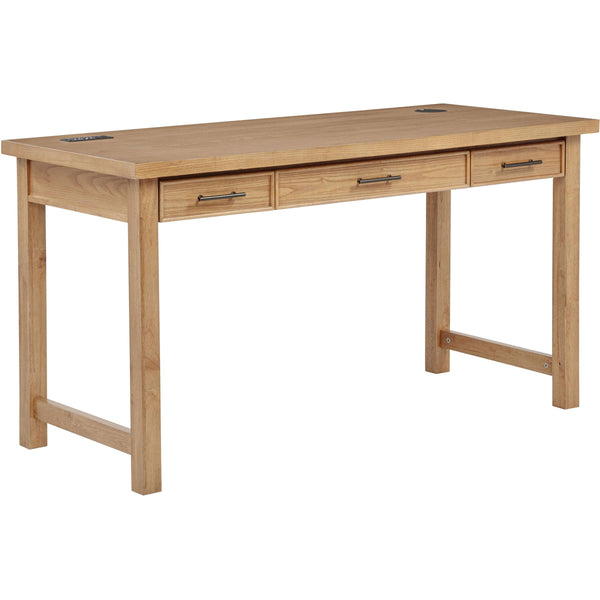 Coaster Furniture Vermes 802061 55-inch 3-drawer Writing Desk with Power Outlet - Light Ash