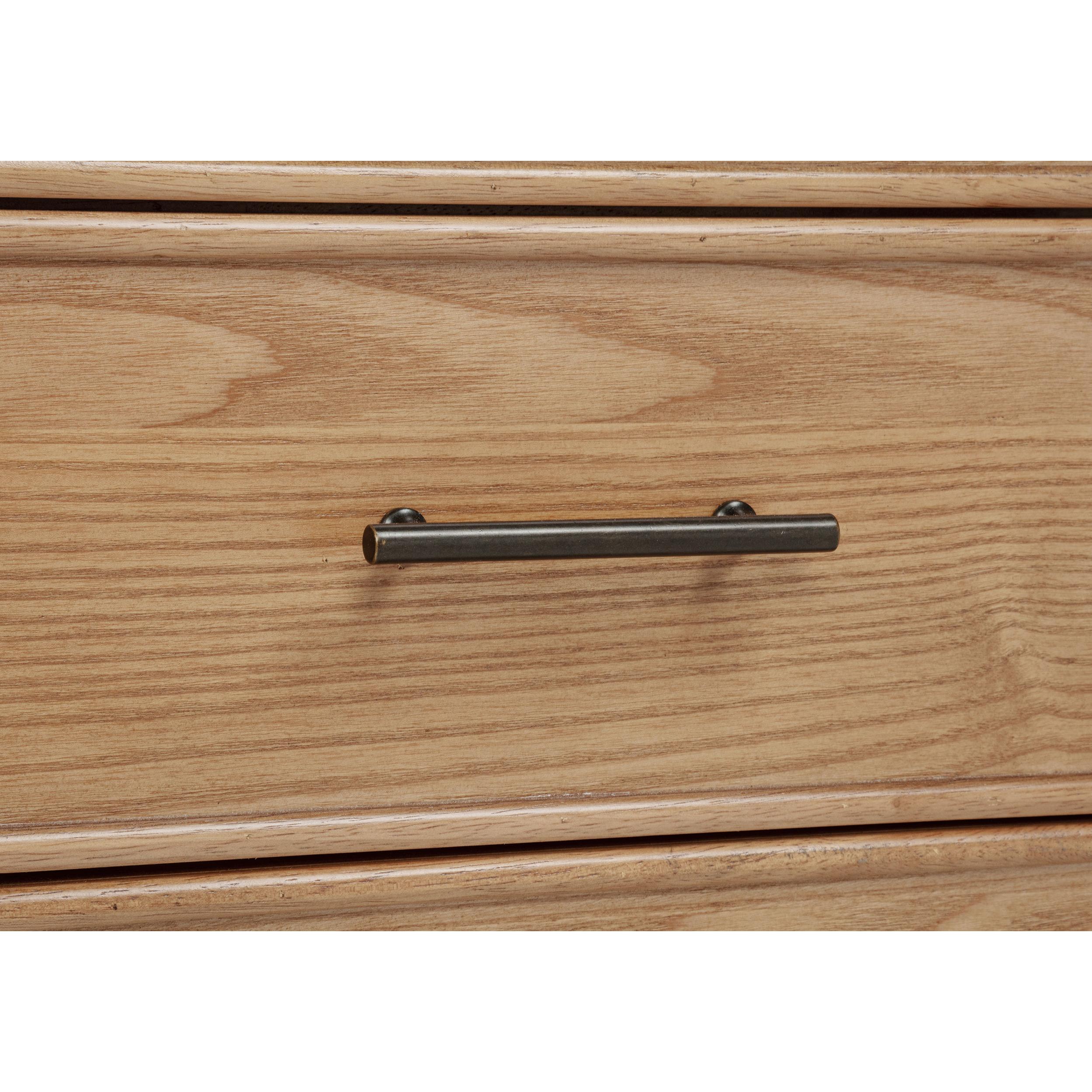  Coaster Furniture Vermes 802061 55-inch 3-drawer Writing Desk with Power Outlet - Light Ash IMAGE 10
