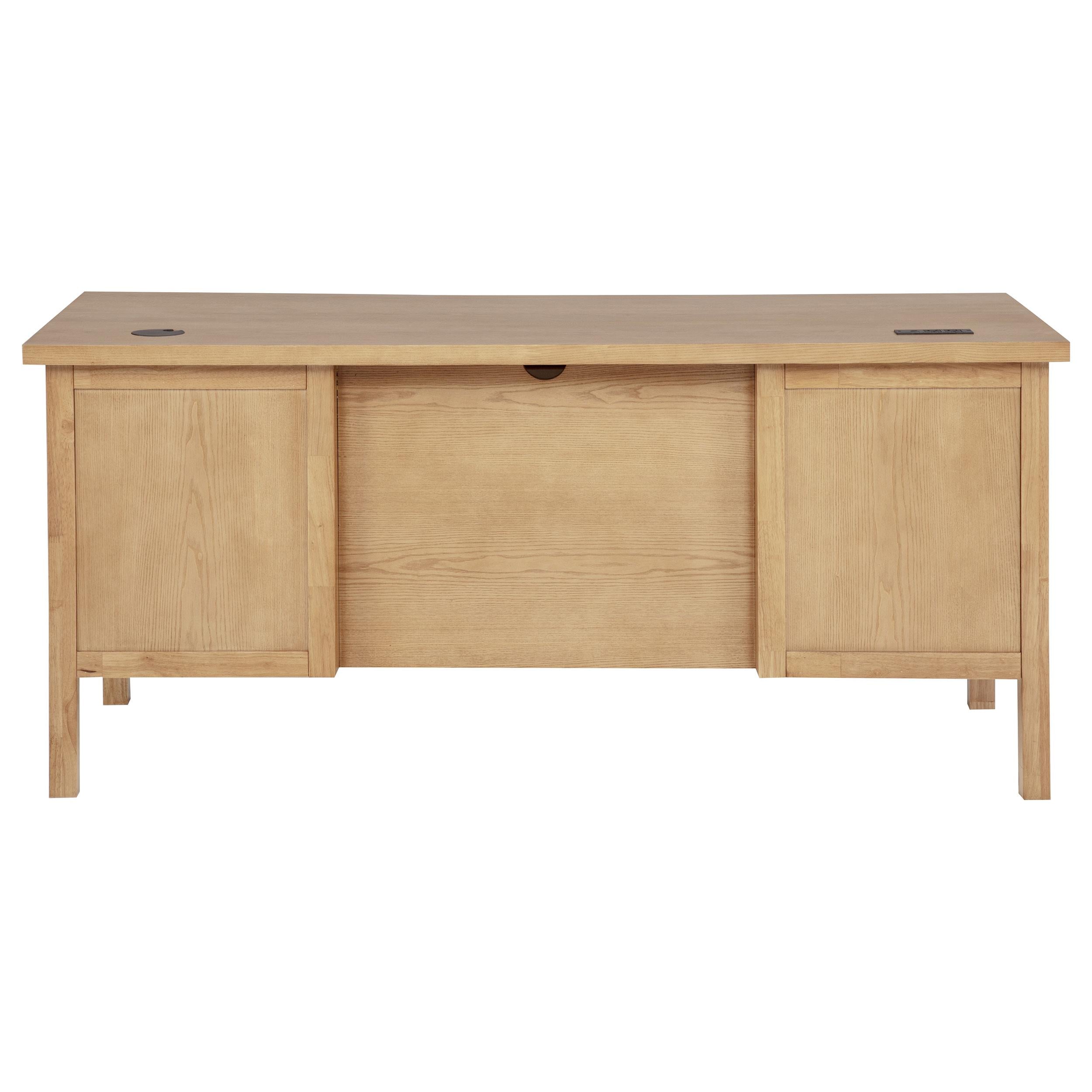  Coaster Furniture Vermes 802062 66-inch 7-drawer Computer Desk with Power Outlet - Light Ash IMAGE 10