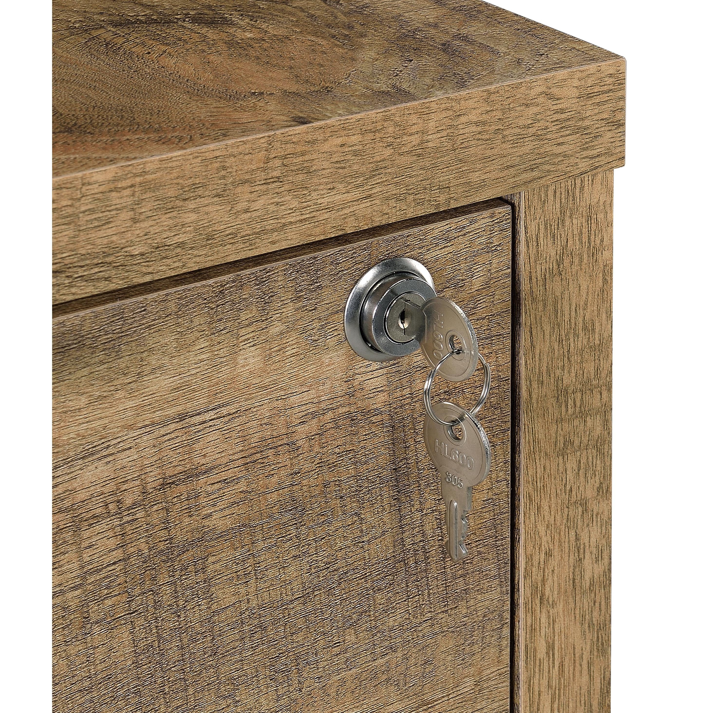  Coaster Furniture Westpark 802693 3-shelf Bookcase USB and Lockable Drawer - Mango IMAGE 9