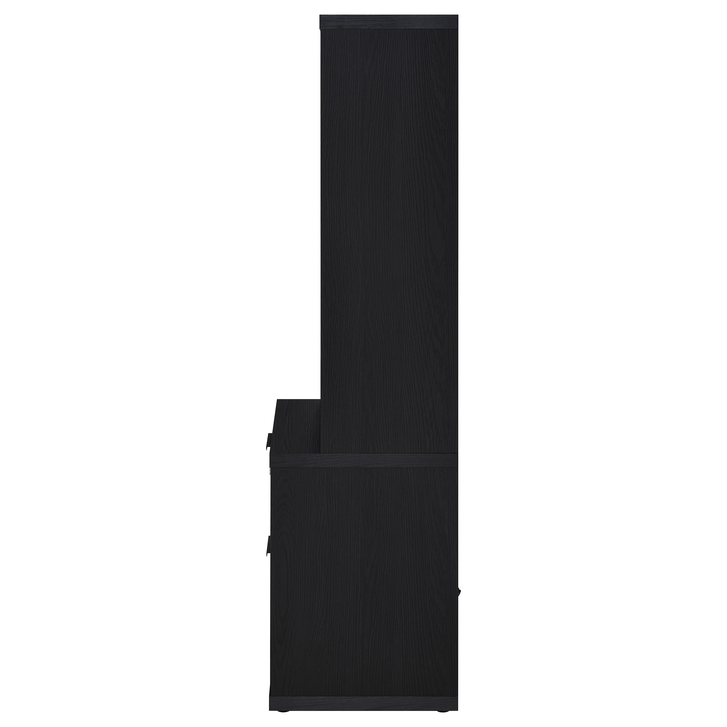  Coaster Furniture Westpark 802703-S3 3-piece Wall Unit Bookcase Set with USB - Black IMAGE 3