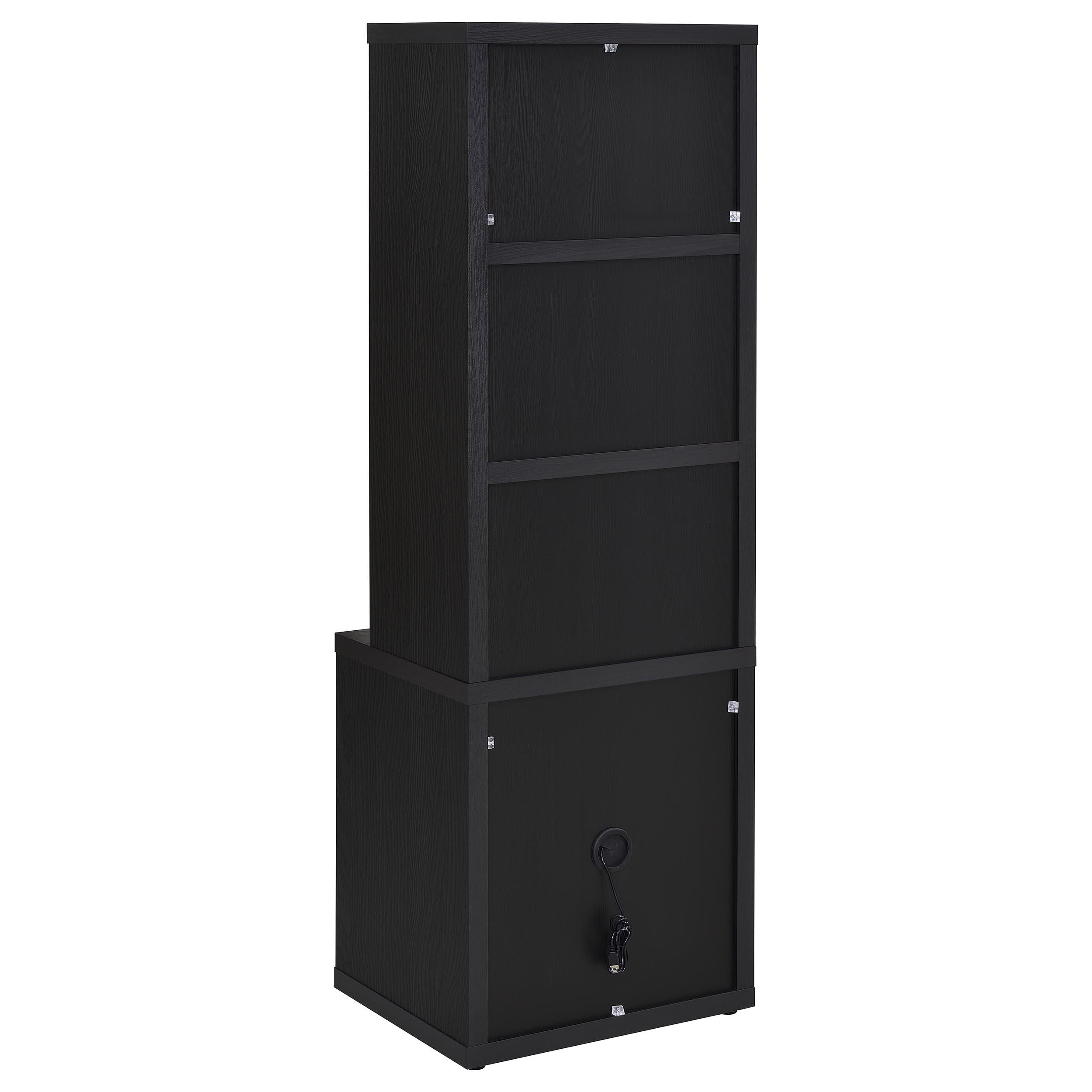  Coaster Furniture Westpark 802703-S3 3-piece Wall Unit Bookcase Set with USB - Black IMAGE 5