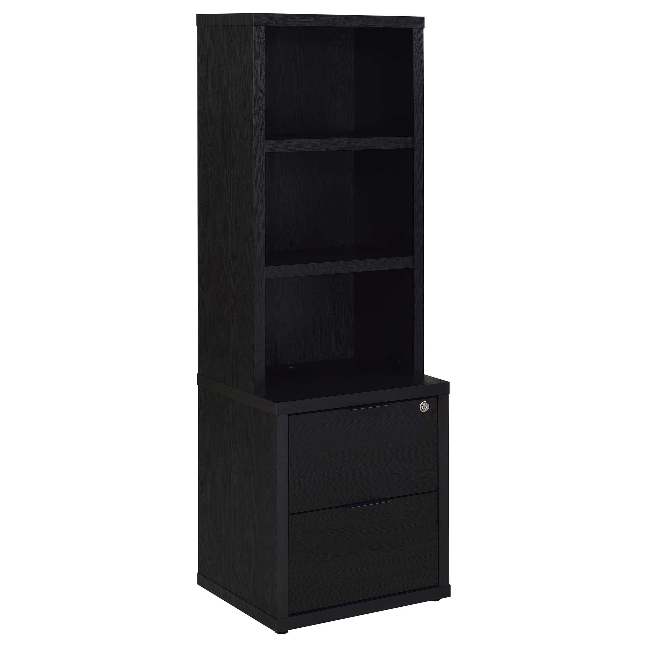  Coaster Furniture Westpark 802703-S3 3-piece Wall Unit Bookcase Set with USB - Black IMAGE 9