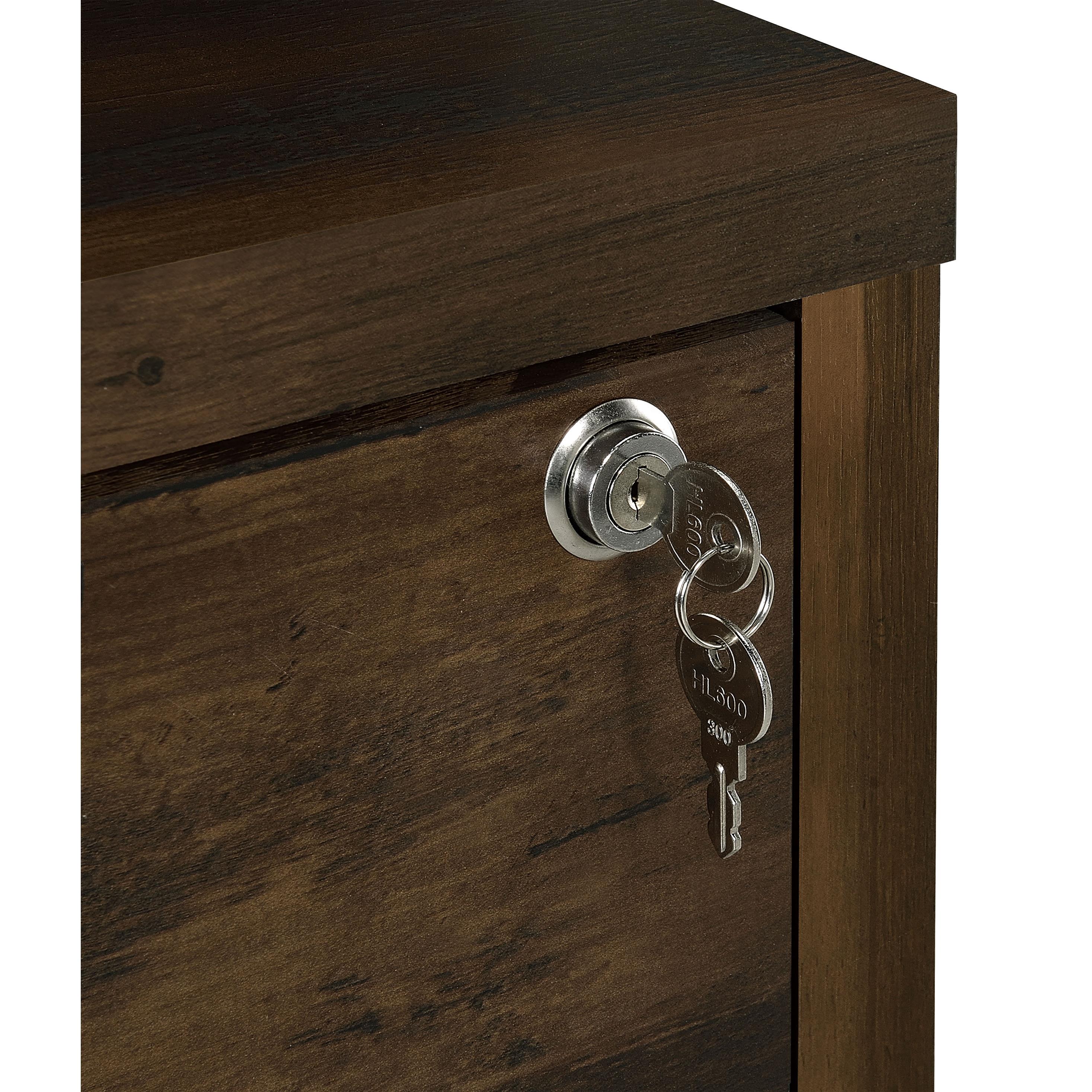  Coaster Furniture Westpark 802713 3-shelf Bookcase USB and Lockable Drawer - Dark Pine IMAGE 7