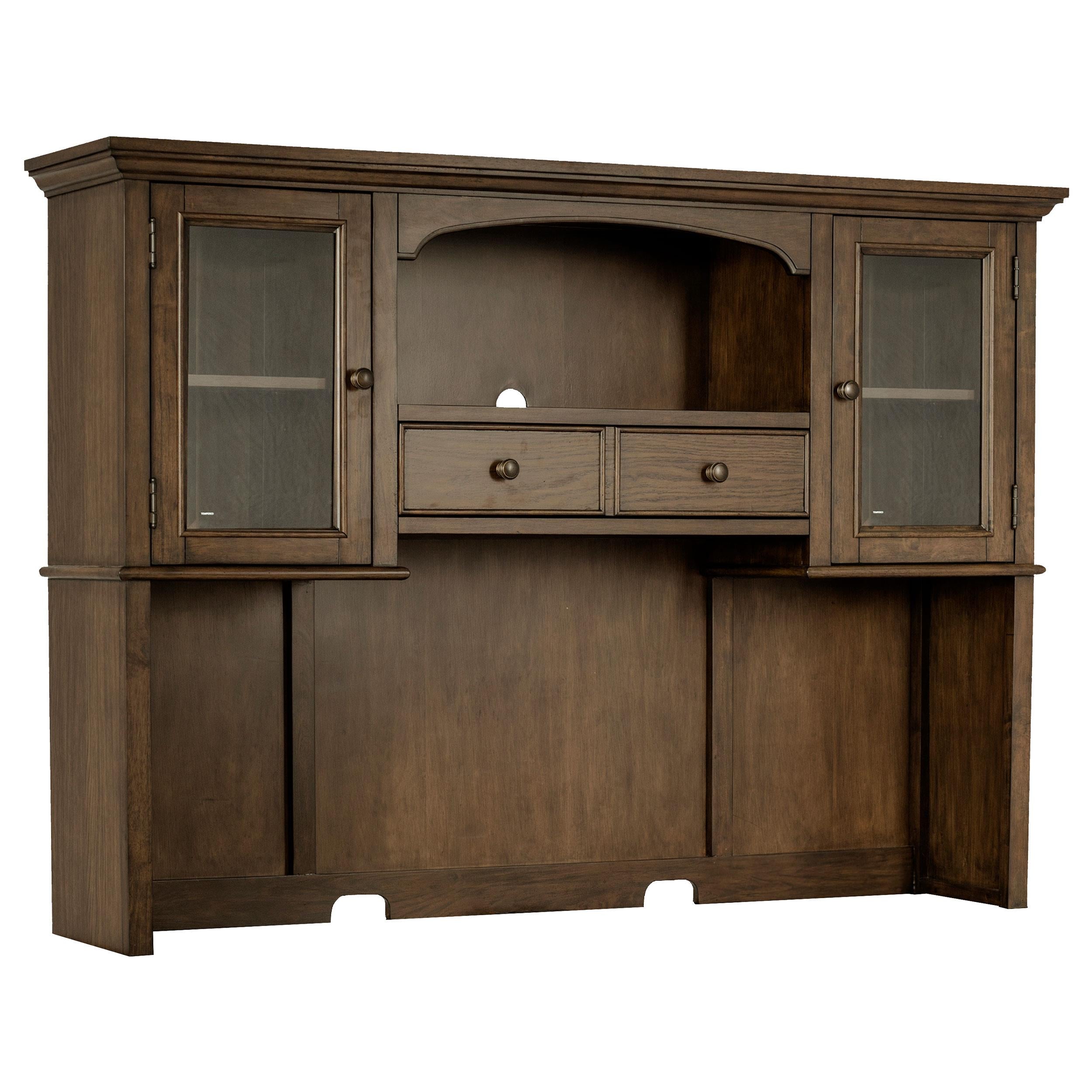  Coaster Furniture Hartshill 881283H 2-door Hutch with Shelves - Burnished Oak IMAGE 1
