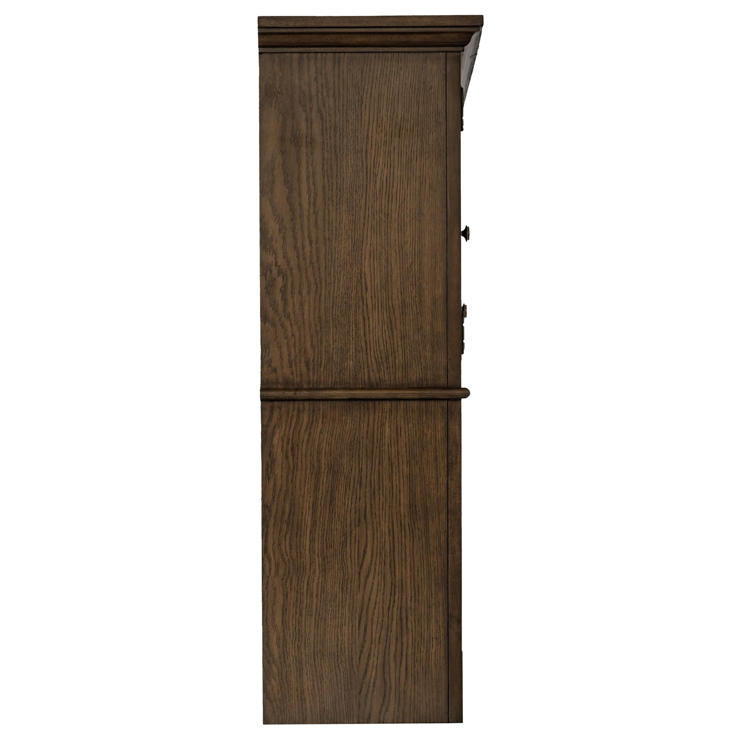  Coaster Furniture Hartshill 881283H 2-door Hutch with Shelves - Burnished Oak IMAGE 4