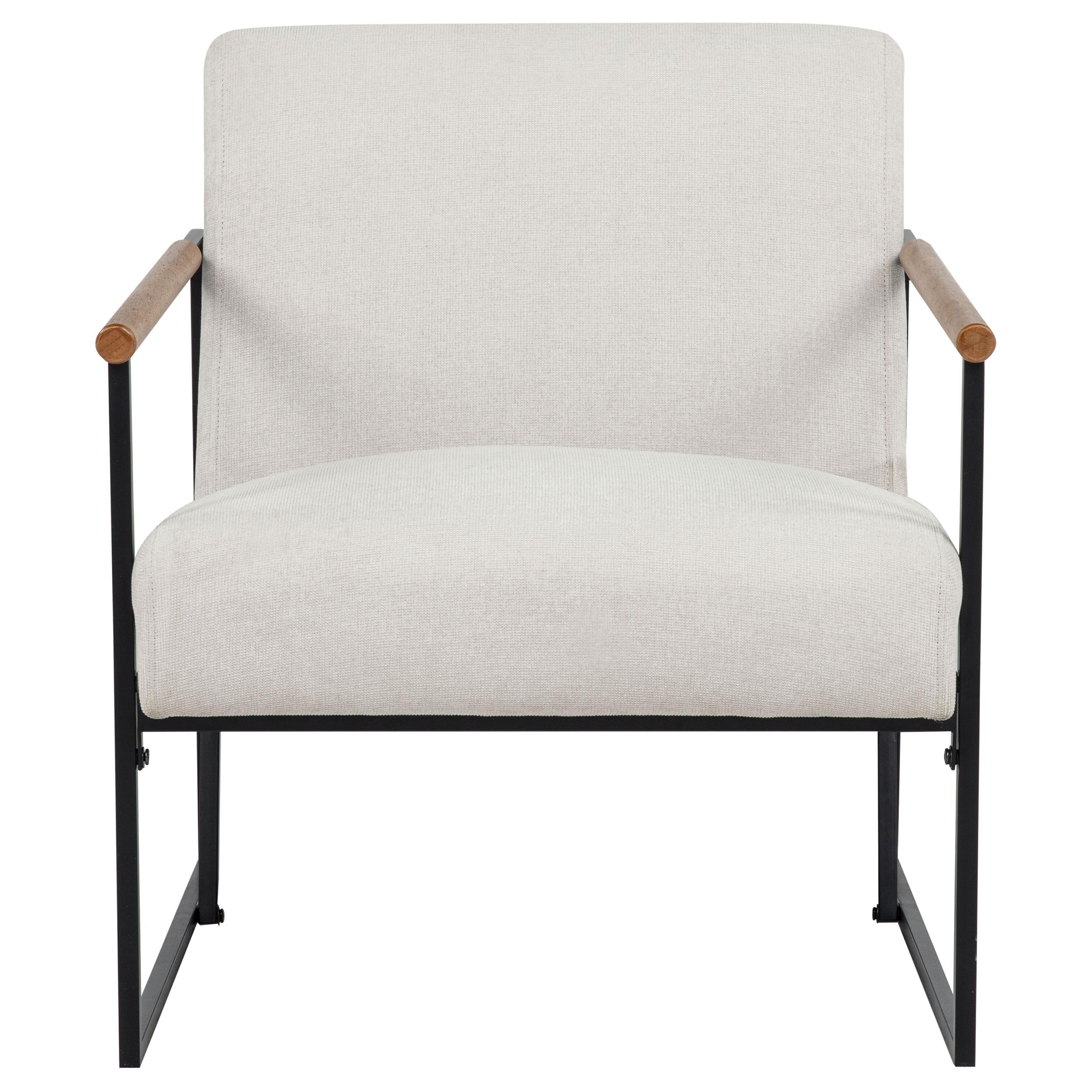  Coaster Furniture Monsen 900648 Fabric Upholstered Metal Frame Accent Chair - Ivory IMAGE 8