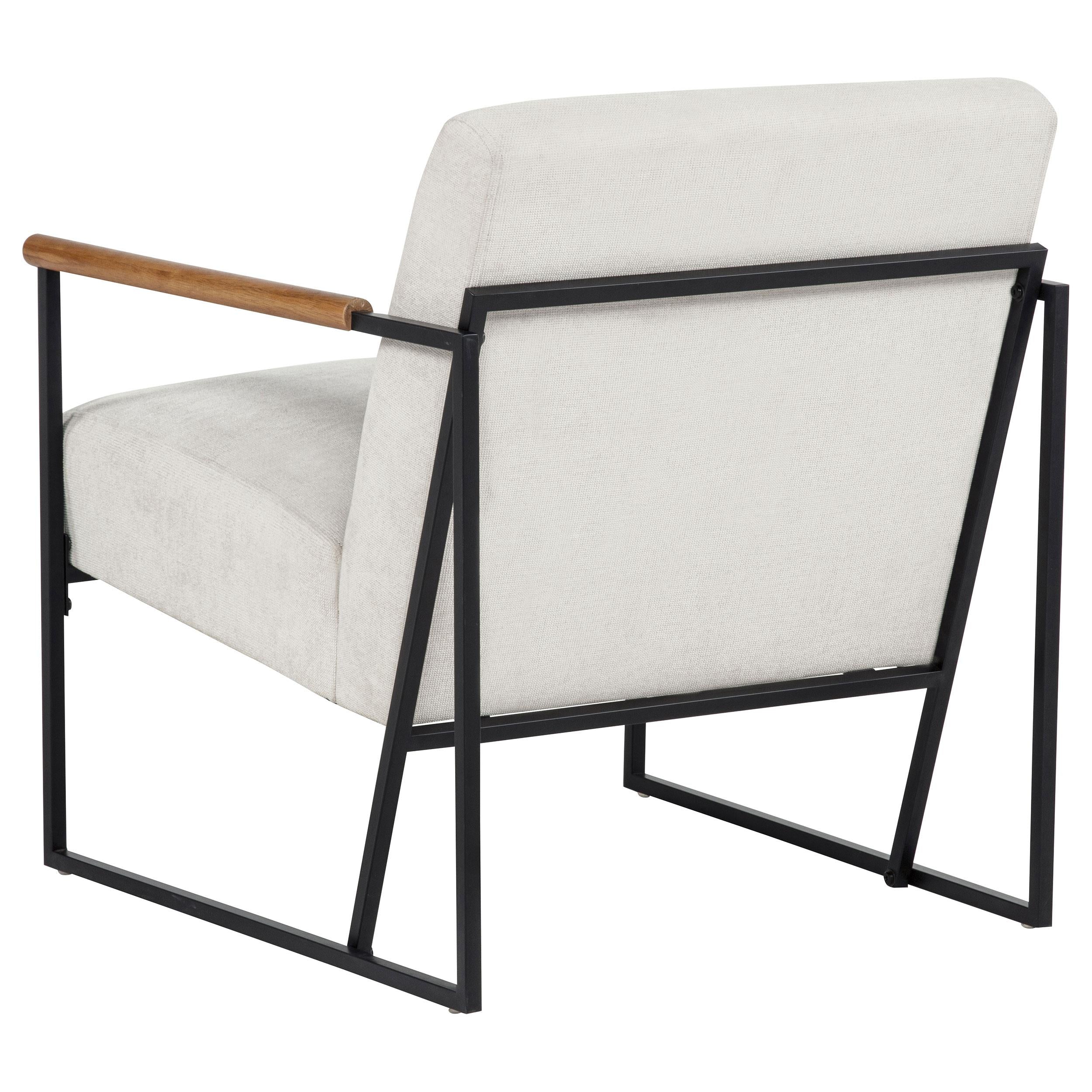  Coaster Furniture Monsen 900648 Fabric Upholstered Metal Frame Accent Chair - Ivory IMAGE 9