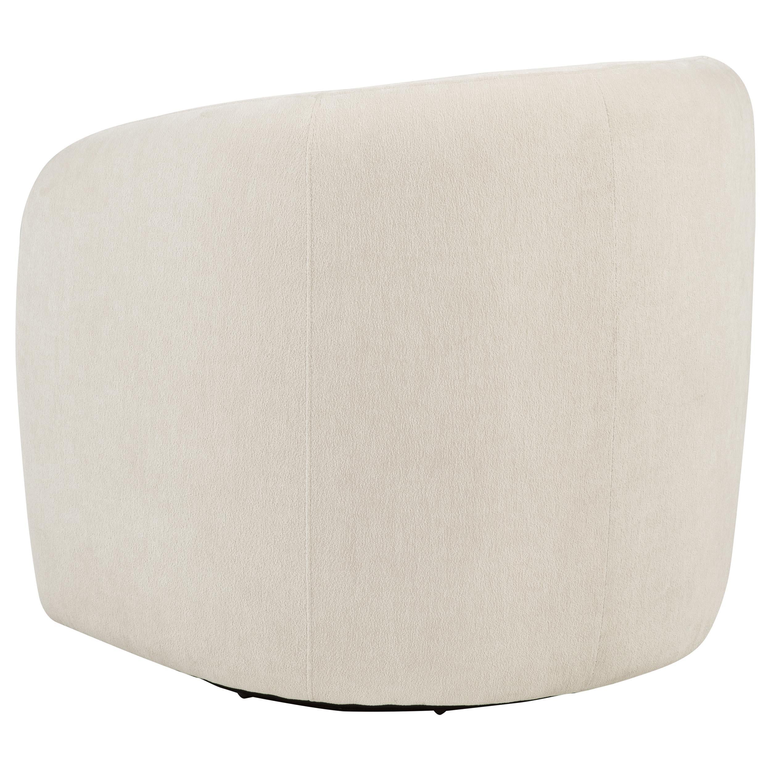 Coaster Furniture Gerley 902473 Chenille Upholstered Swivel Accent Chair - Beige IMAGE 7
