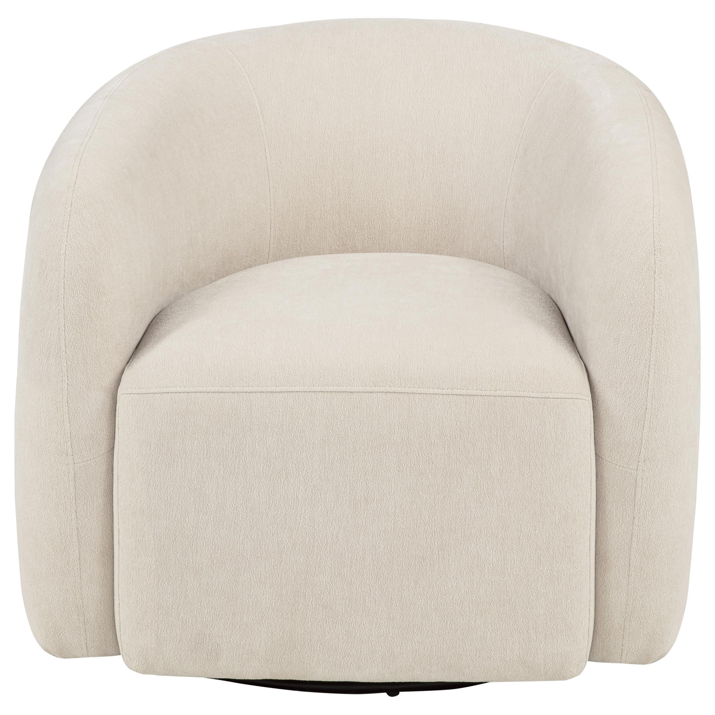  Coaster Furniture Gerley 902473 Chenille Upholstered Swivel Accent Chair - Beige IMAGE 9
