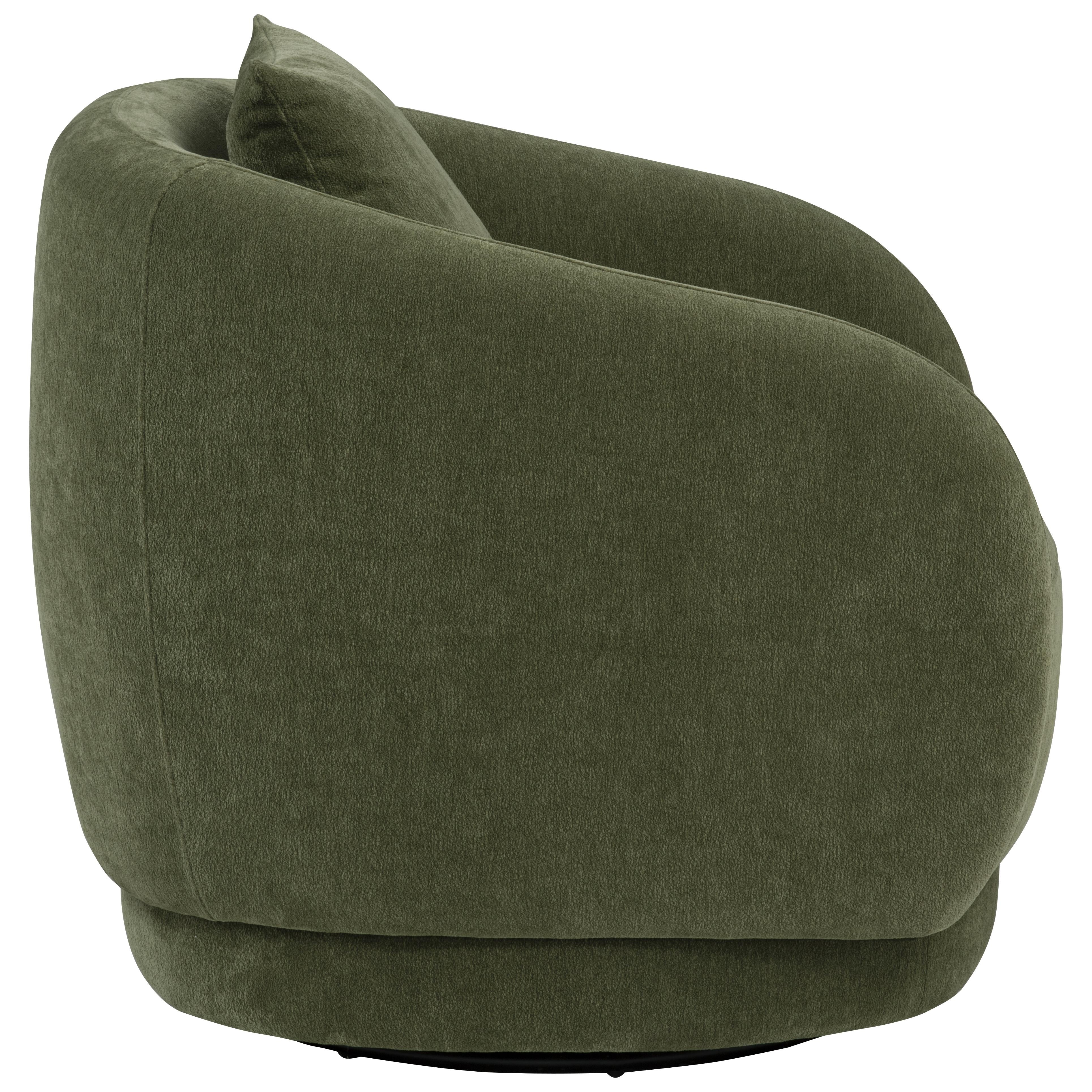  Coaster Furniture Arnaud 902487 Chenille Upholstered Swivel Accent Chair - Green IMAGE 2