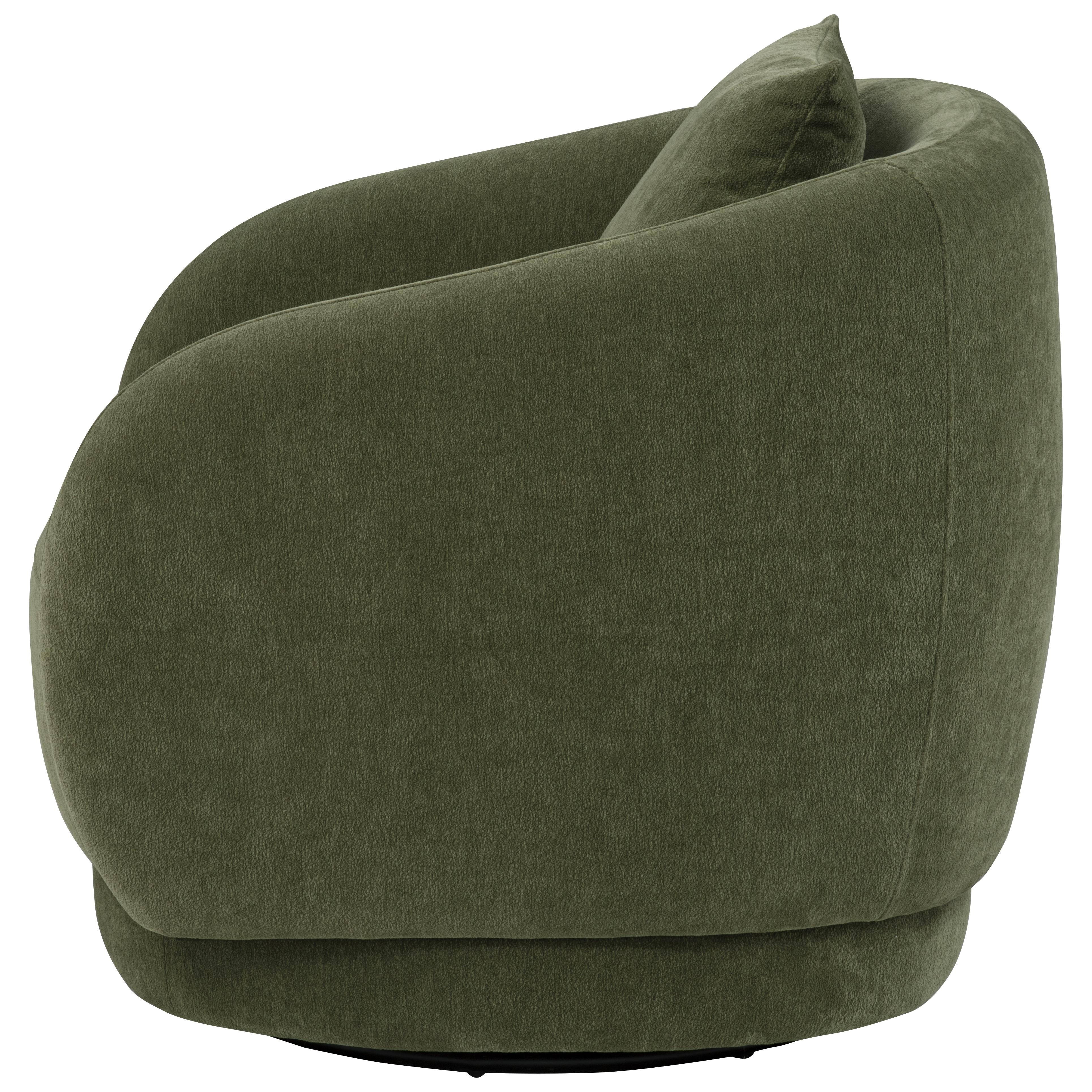  Coaster Furniture Arnaud 902487 Chenille Upholstered Swivel Accent Chair - Green IMAGE 4