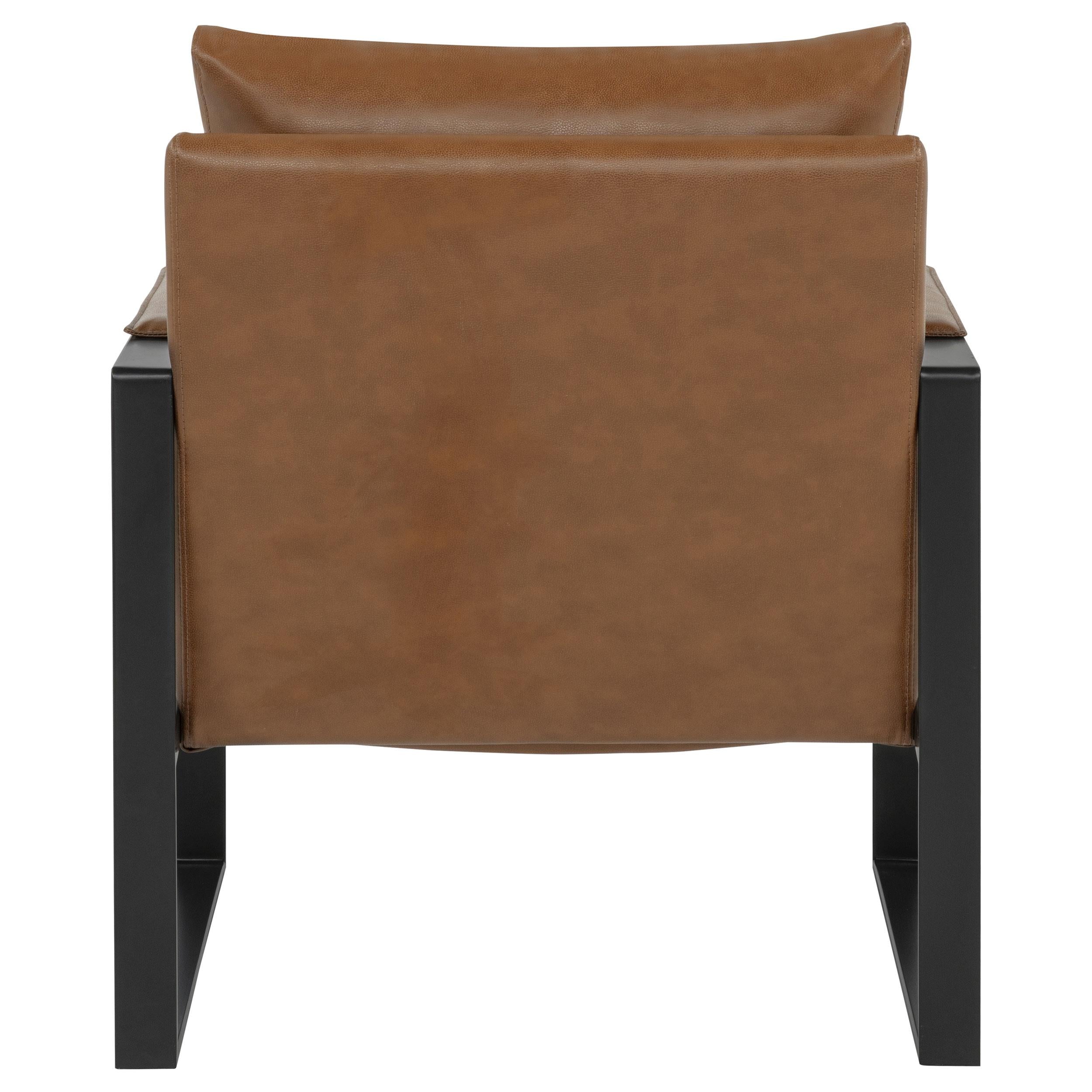  Coaster Furniture Rosalind 903019 Upholstered Track Arm Accent Chair - Brown IMAGE 3