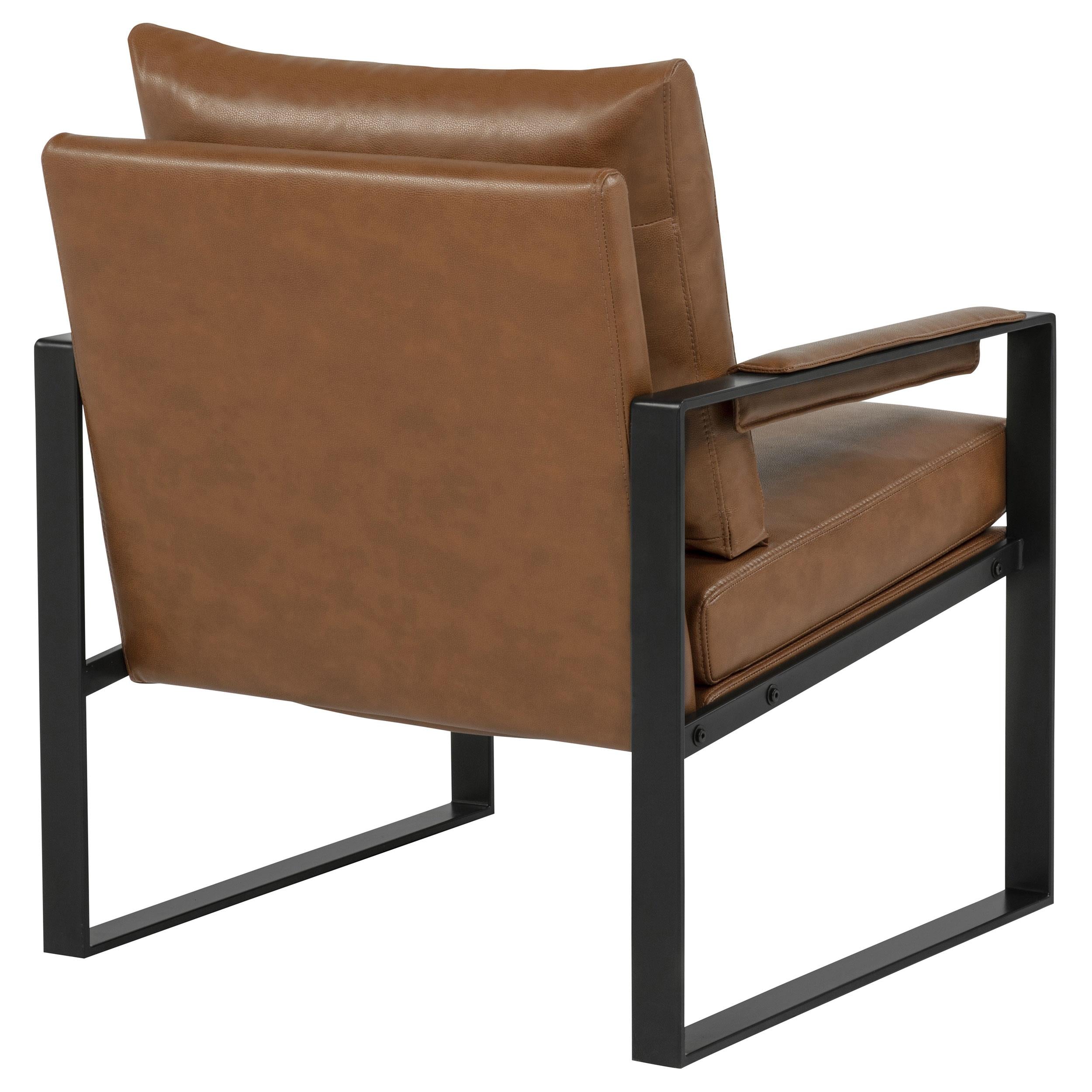  Coaster Furniture Rosalind 903019 Upholstered Track Arm Accent Chair - Brown IMAGE 5