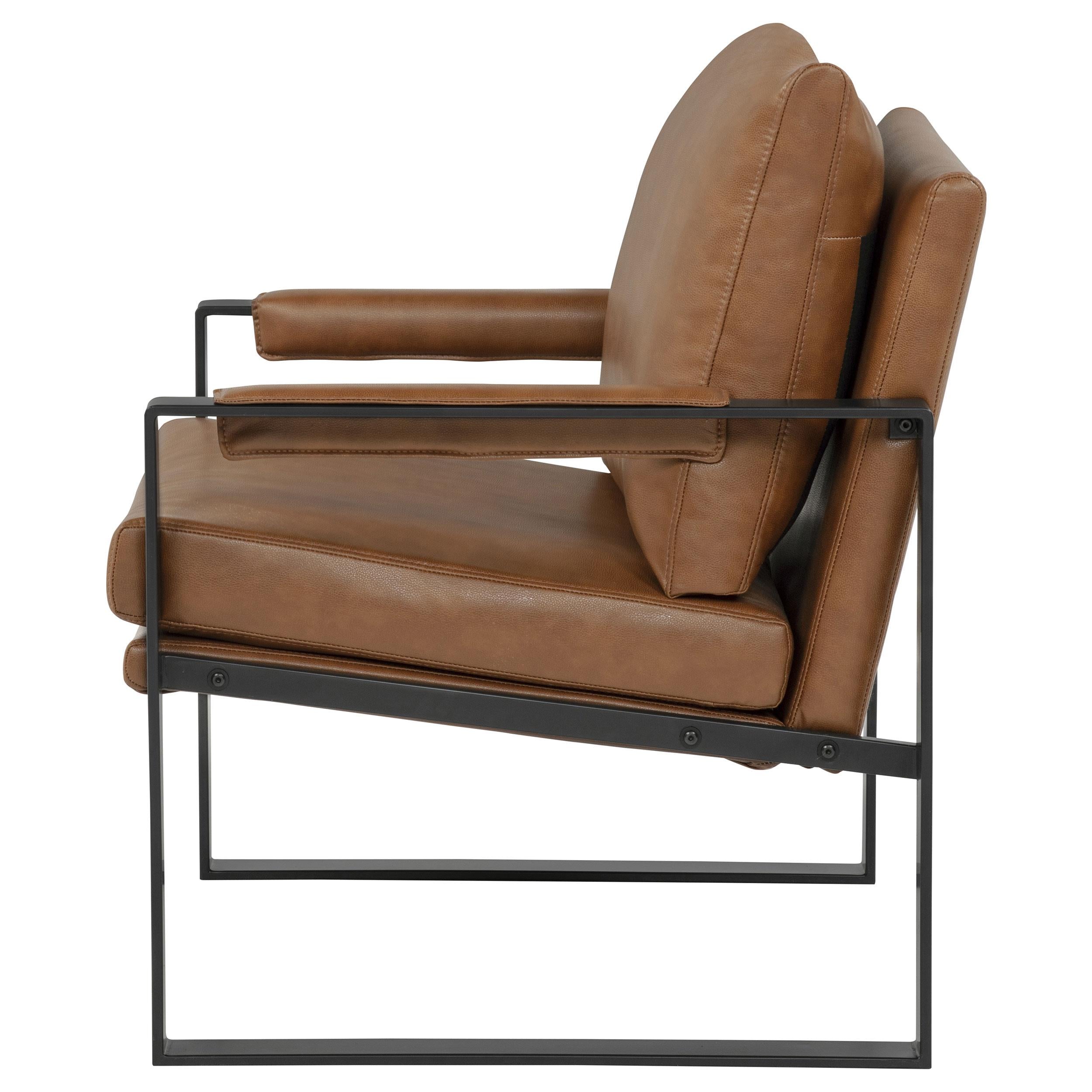  Coaster Furniture Rosalind 903019 Upholstered Track Arm Accent Chair - Brown IMAGE 6