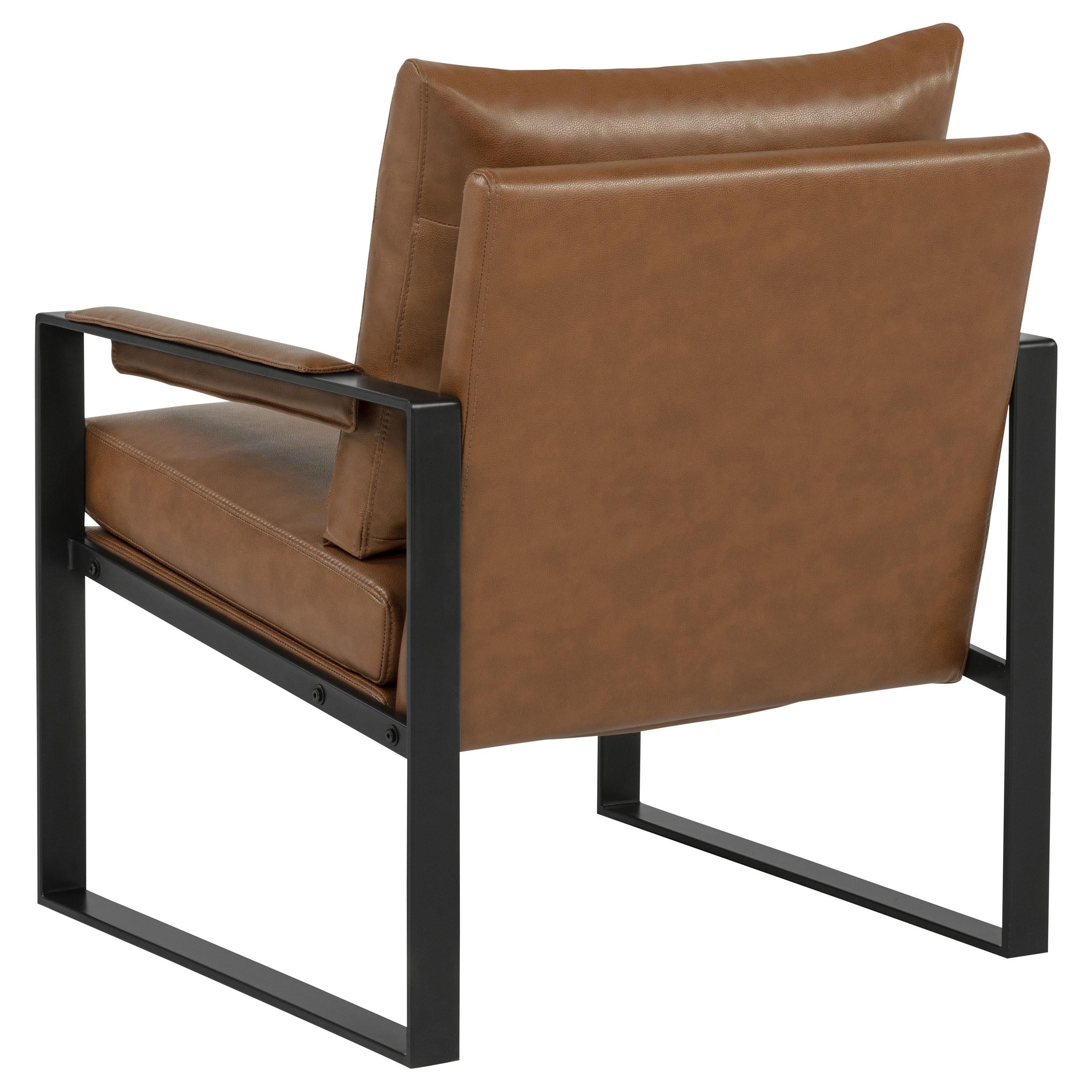  Coaster Furniture Rosalind 903019 Upholstered Track Arm Accent Chair - Brown IMAGE 7