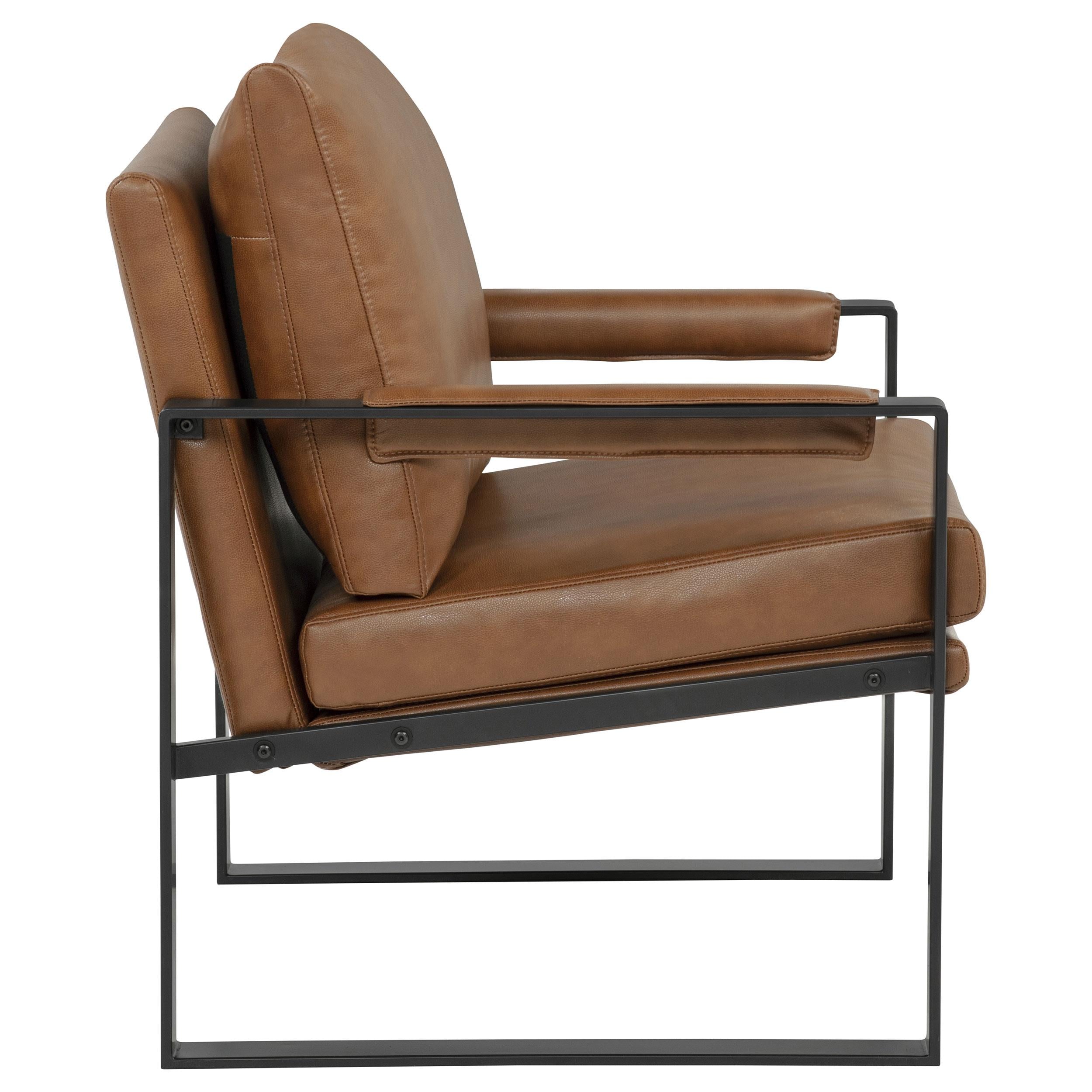  Coaster Furniture Rosalind 903019 Upholstered Track Arm Accent Chair - Brown IMAGE 8