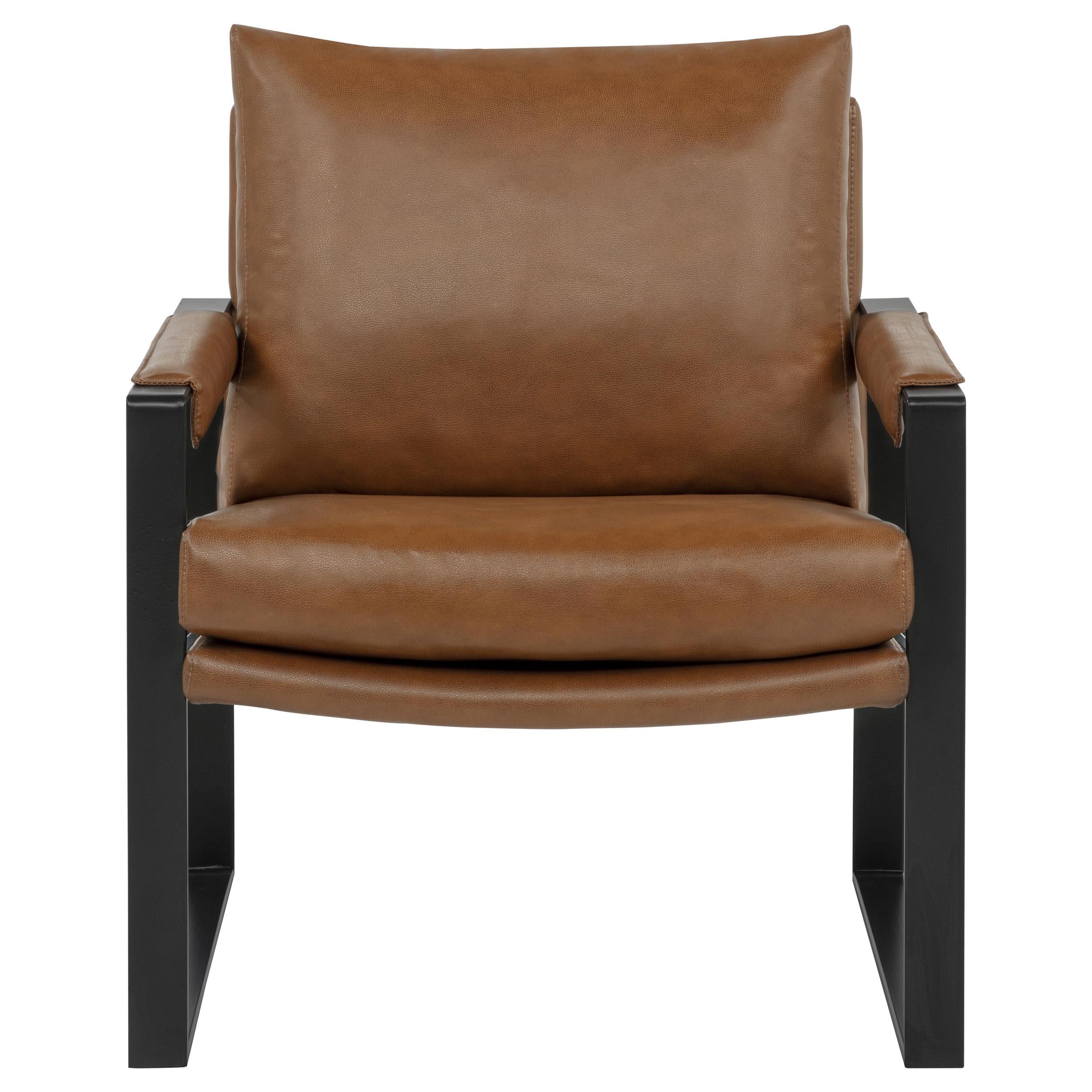  Coaster Furniture Rosalind 903019 Upholstered Track Arm Accent Chair - Brown IMAGE 9