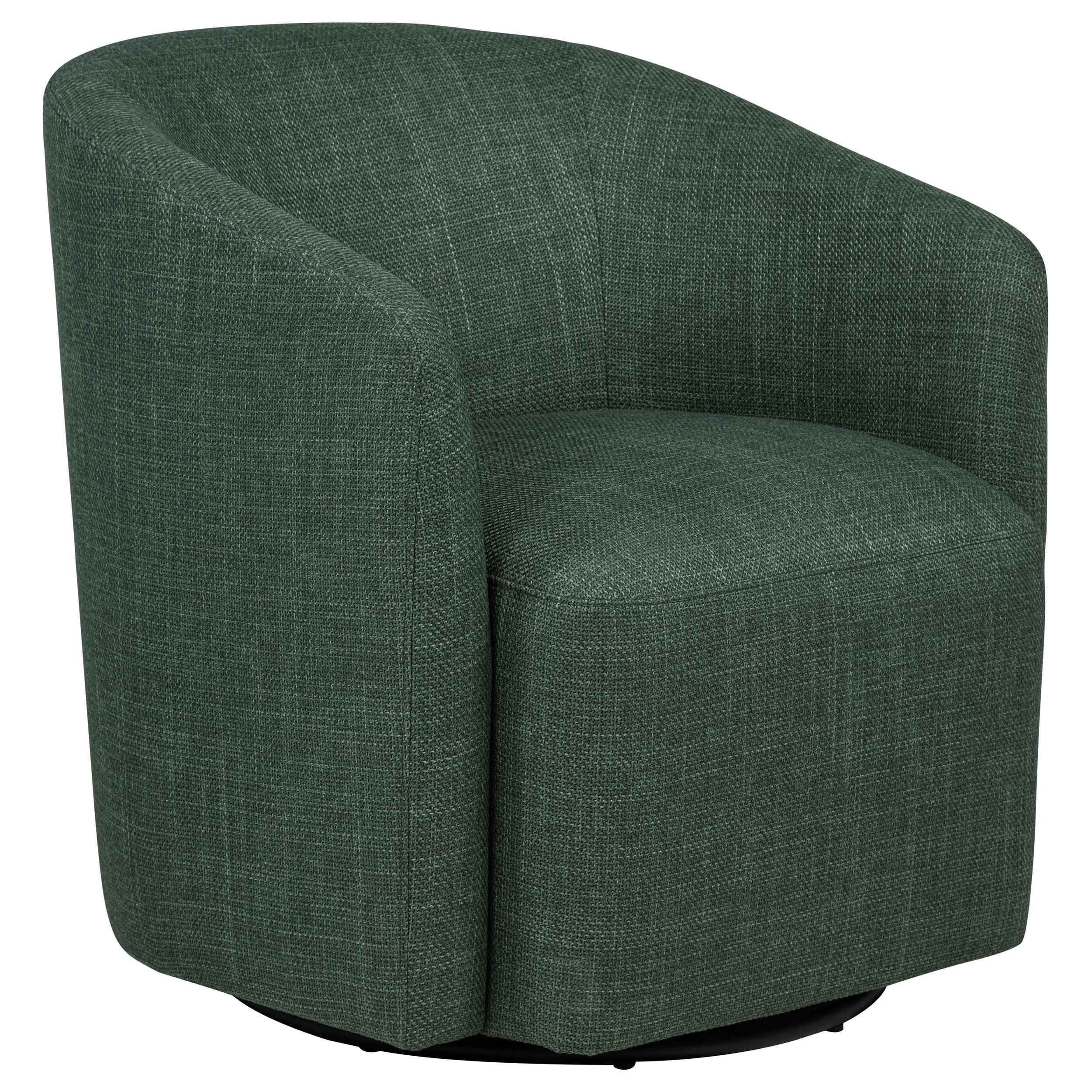  Coaster Furniture Mossbrook 903222 Fabric Upholstered Swivel Accent Chair - Green IMAGE 1