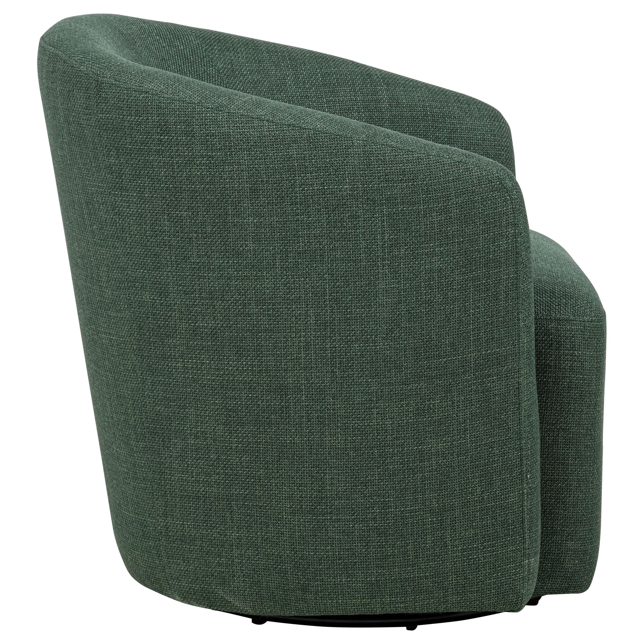  Coaster Furniture Mossbrook 903222 Fabric Upholstered Swivel Accent Chair - Green IMAGE 3