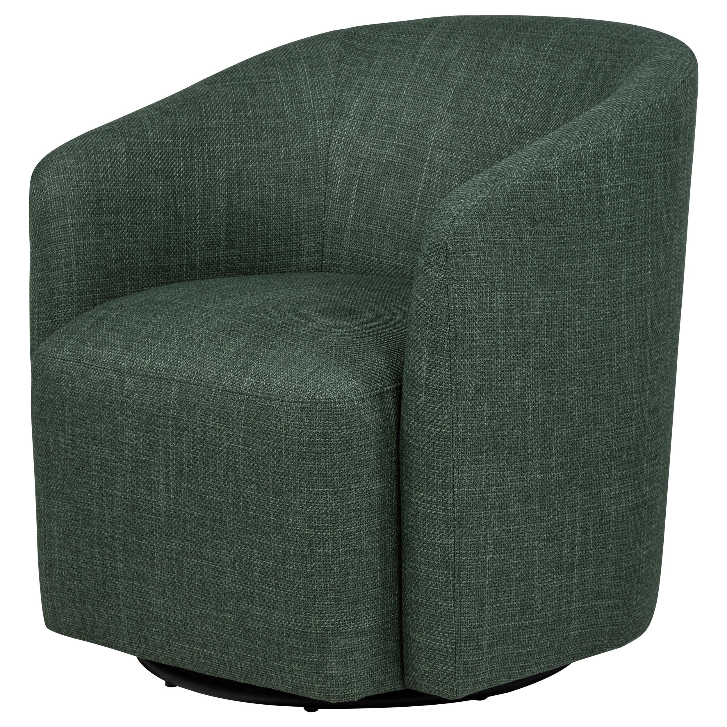  Coaster Furniture Mossbrook 903222 Fabric Upholstered Swivel Accent Chair - Green IMAGE 6