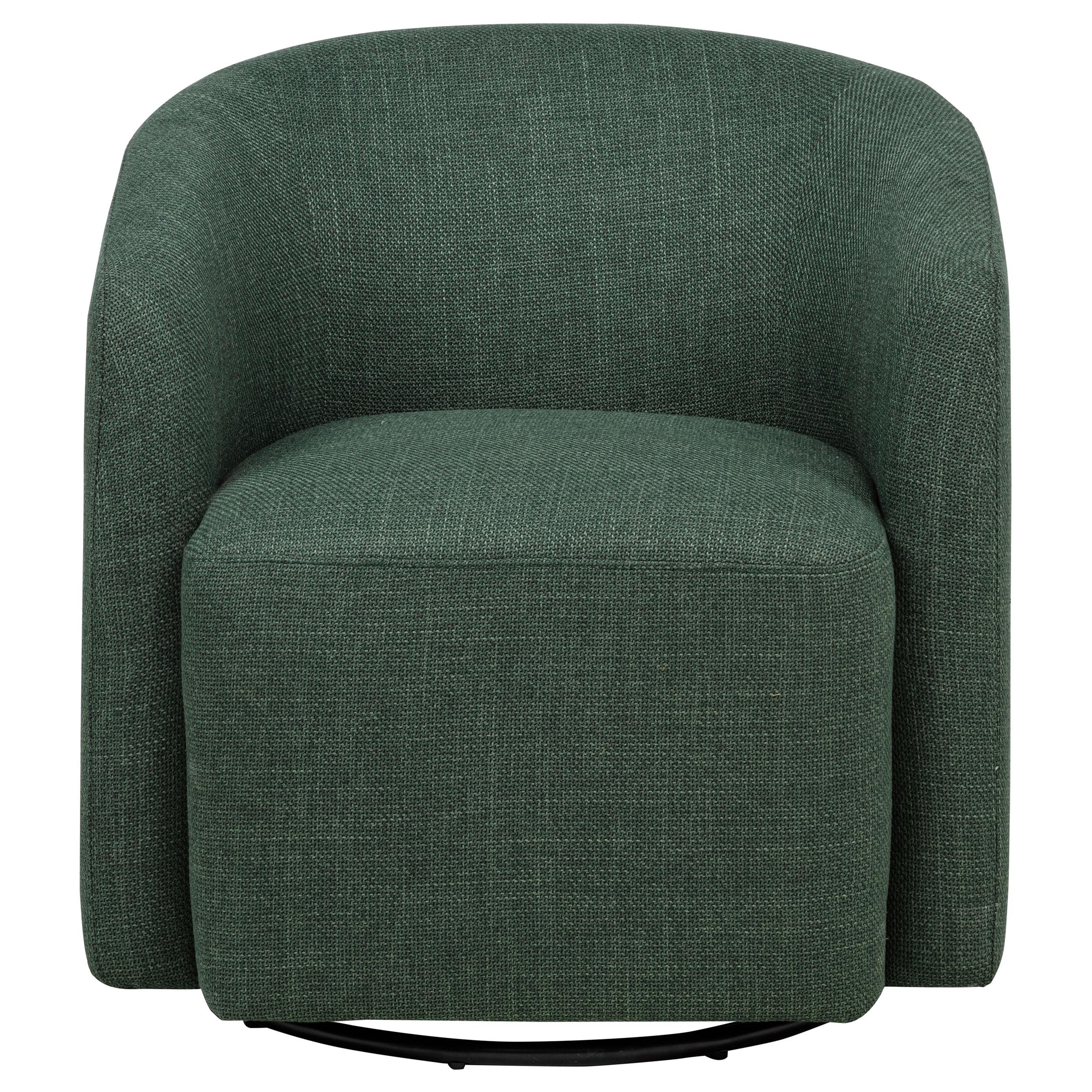  Coaster Furniture Mossbrook 903222 Fabric Upholstered Swivel Accent Chair - Green IMAGE 8