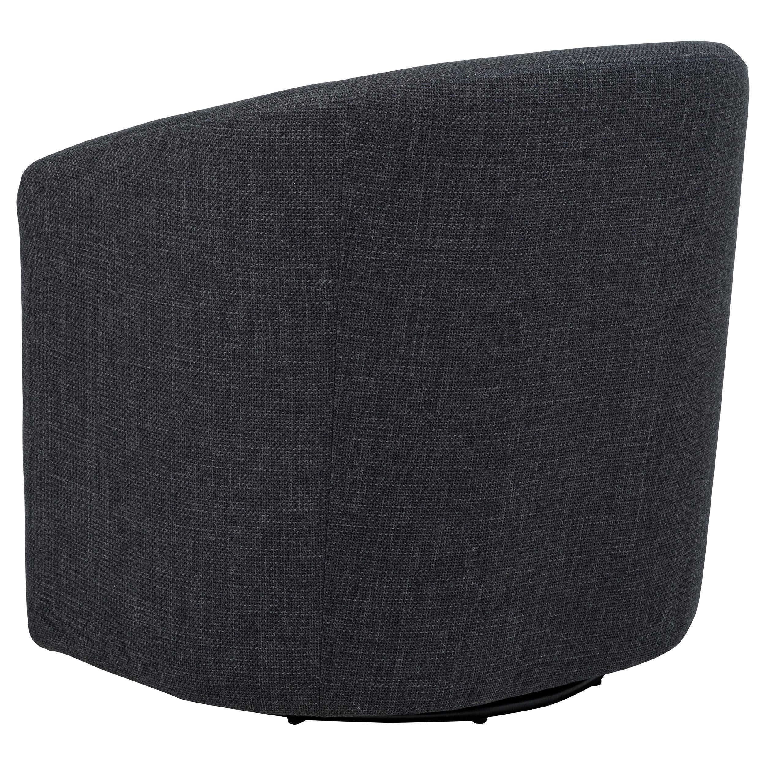  Coaster Furniture Mossbrook 903223 Fabric Upholstered Swivel Accent Chair - Anthracite IMAGE 10