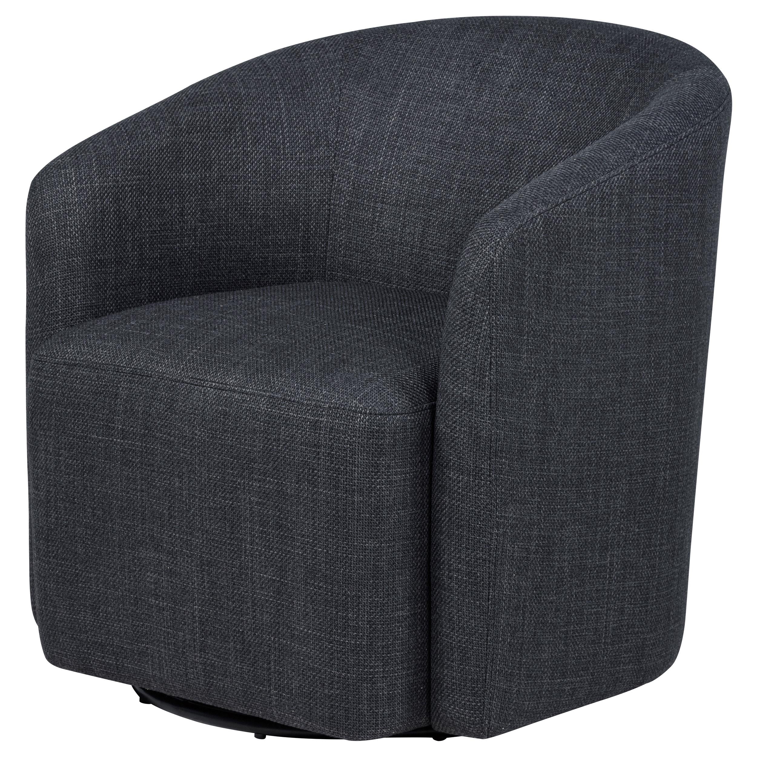  Coaster Furniture Mossbrook 903223 Fabric Upholstered Swivel Accent Chair - Anthracite IMAGE 11