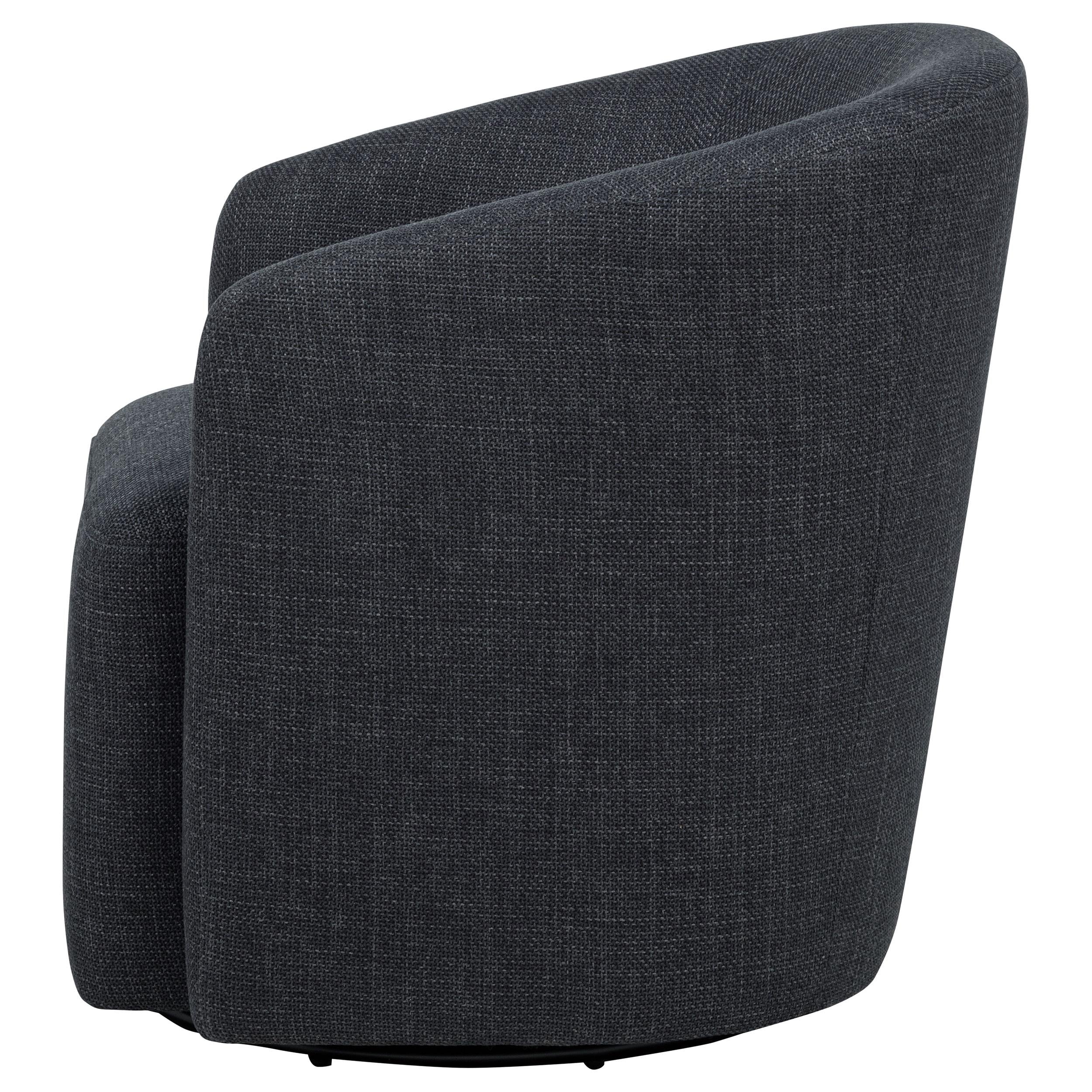  Coaster Furniture Mossbrook 903223 Fabric Upholstered Swivel Accent Chair - Anthracite IMAGE 9