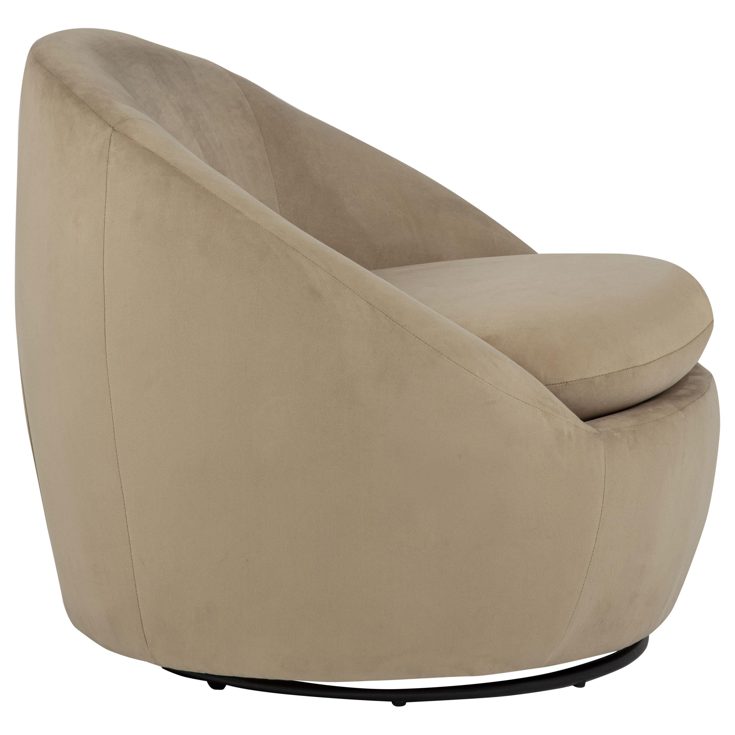  Coaster Furniture Myernick 903228 Velvet Upholstered Swivel Accent Chair - Camel IMAGE 12