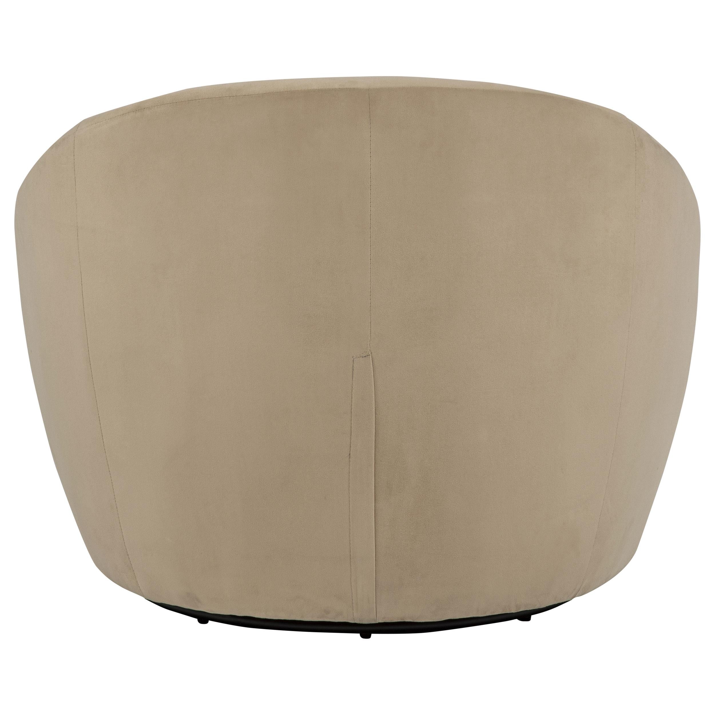  Coaster Furniture Myernick 903228 Velvet Upholstered Swivel Accent Chair - Camel IMAGE 8