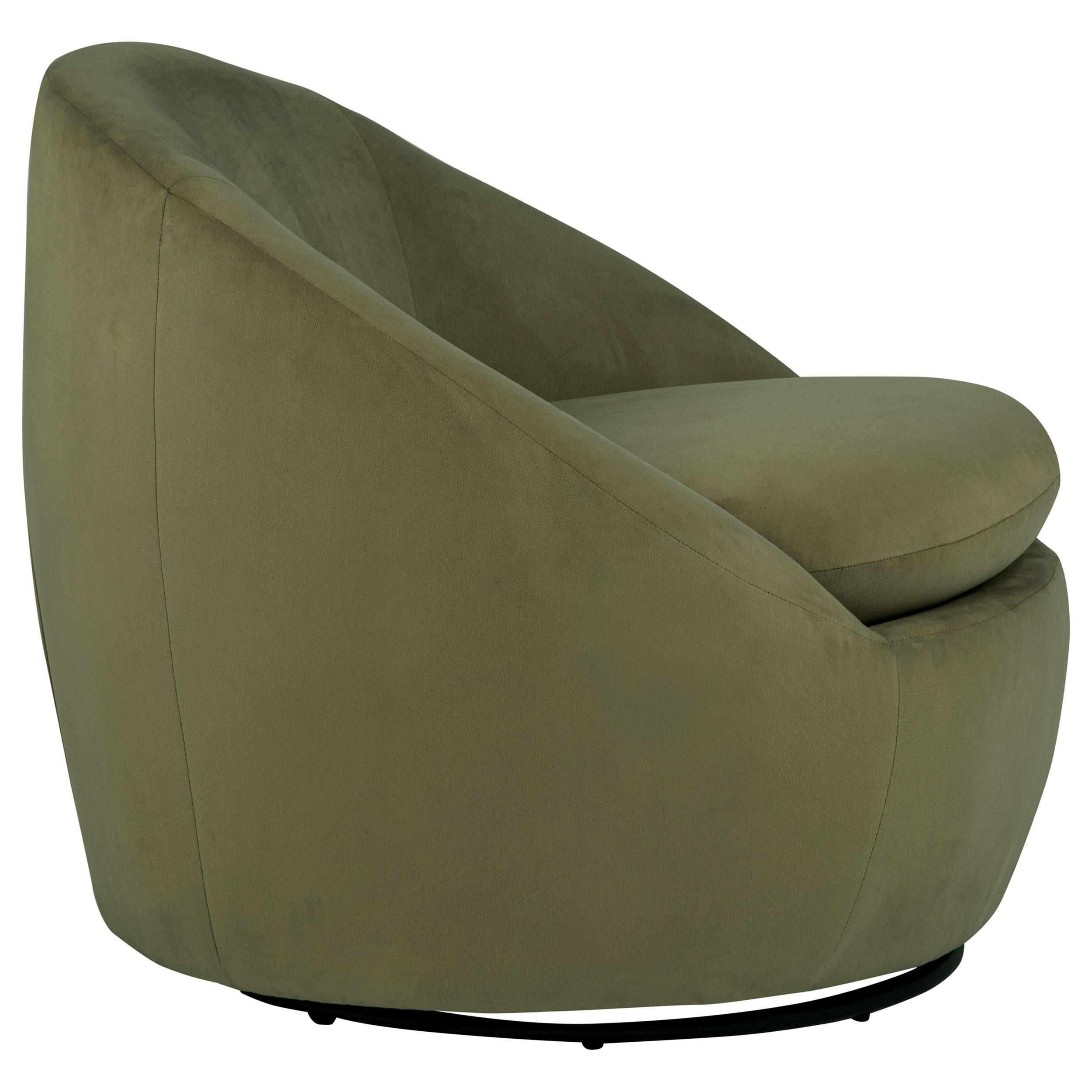  Coaster Furniture Myernick 903229 Velvet Upholstered Swivel Accent Chair - Olive IMAGE 8