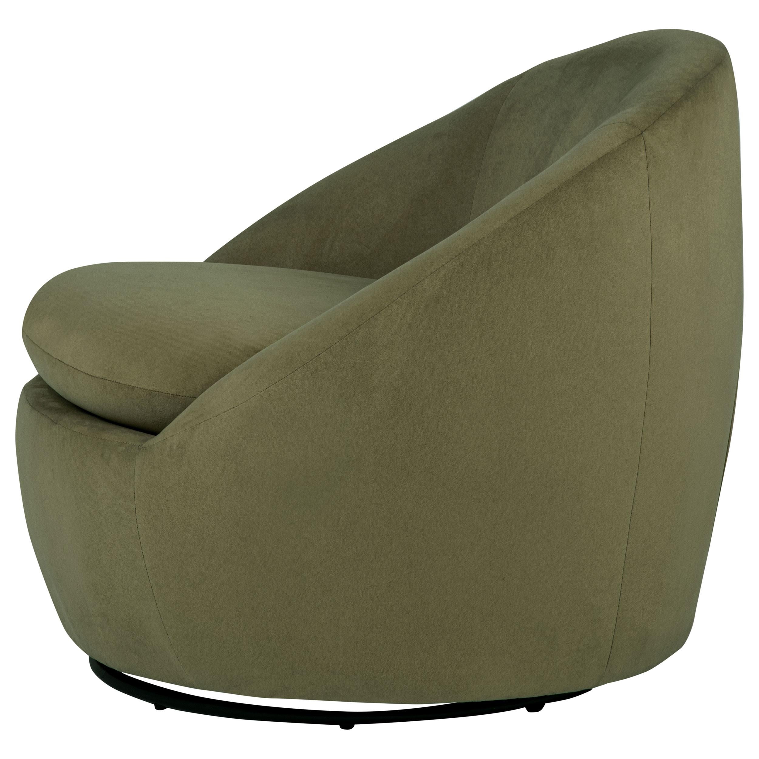  Coaster Furniture Myernick 903229 Velvet Upholstered Swivel Accent Chair - Olive IMAGE 9