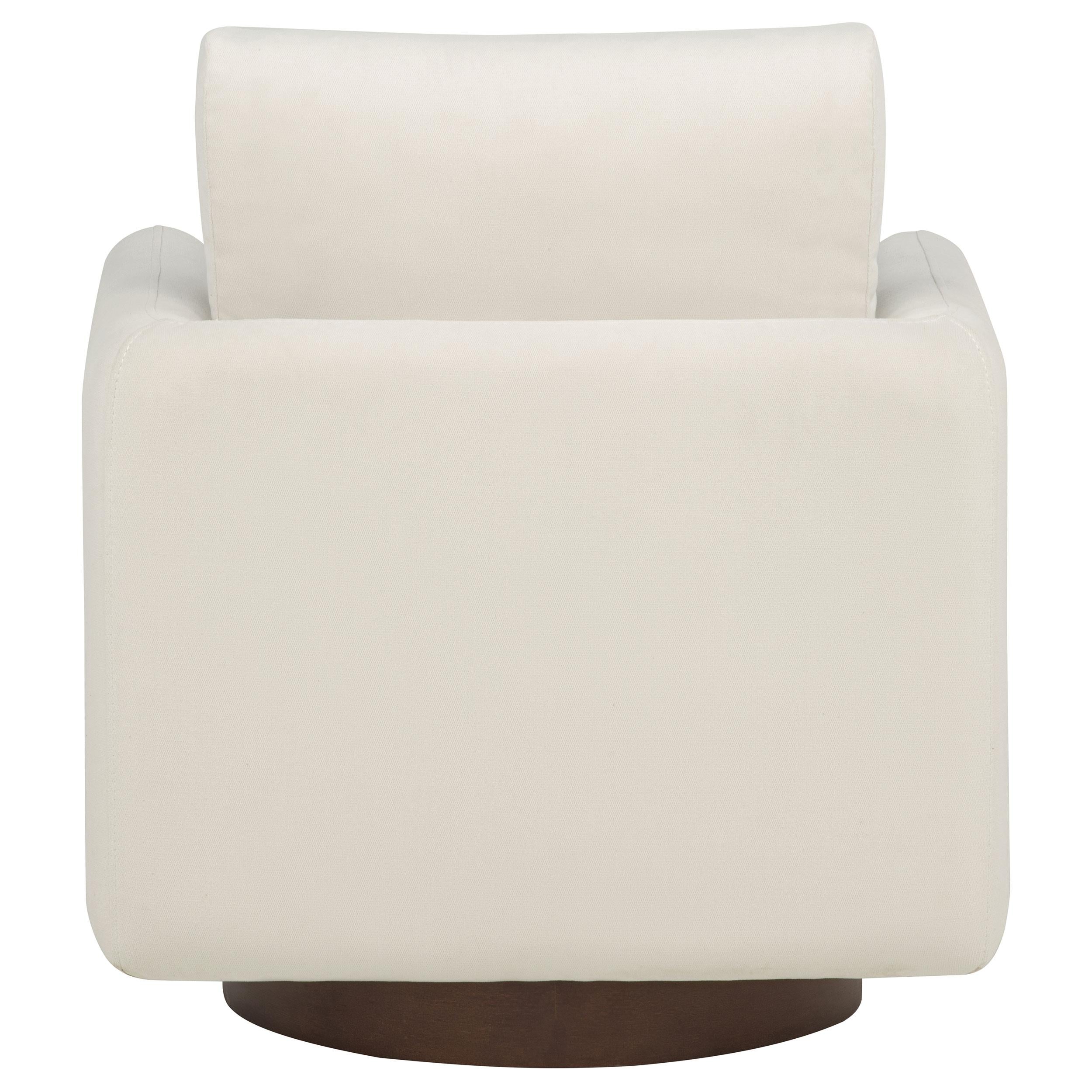  Coaster Furniture Iris 903255 Fabric Upholstered Swivel Accent Chair - Ivory IMAGE 9