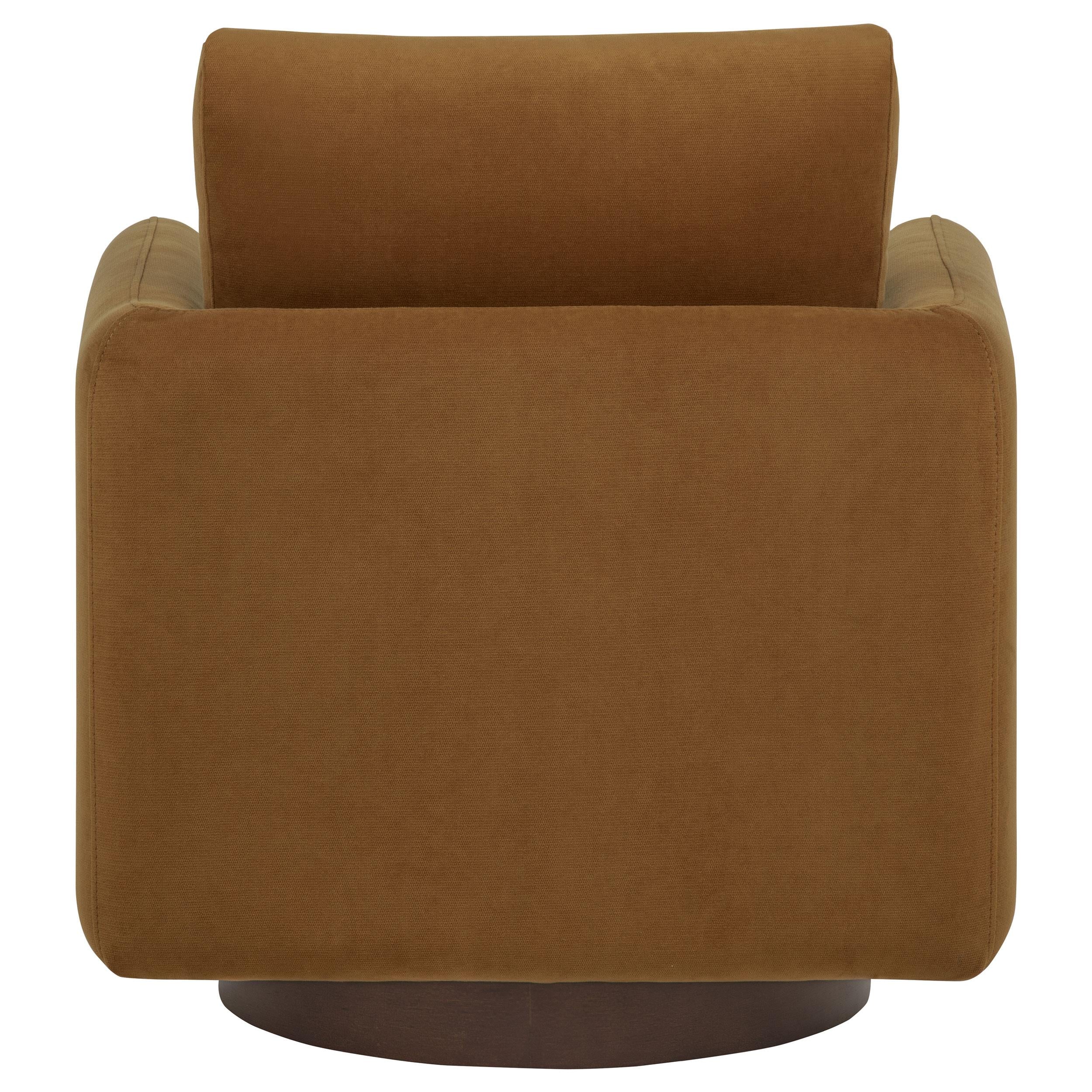  Coaster Furniture Iris 903256 Fabric Upholstered Swivel Accent Chair - Rust IMAGE 10