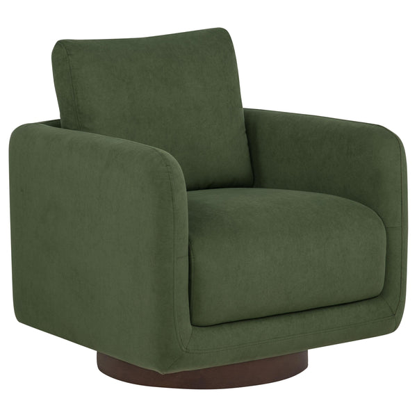 Coaster Furniture Iris 903257 Fabric Upholstered Swivel Accent Chair - Matcha