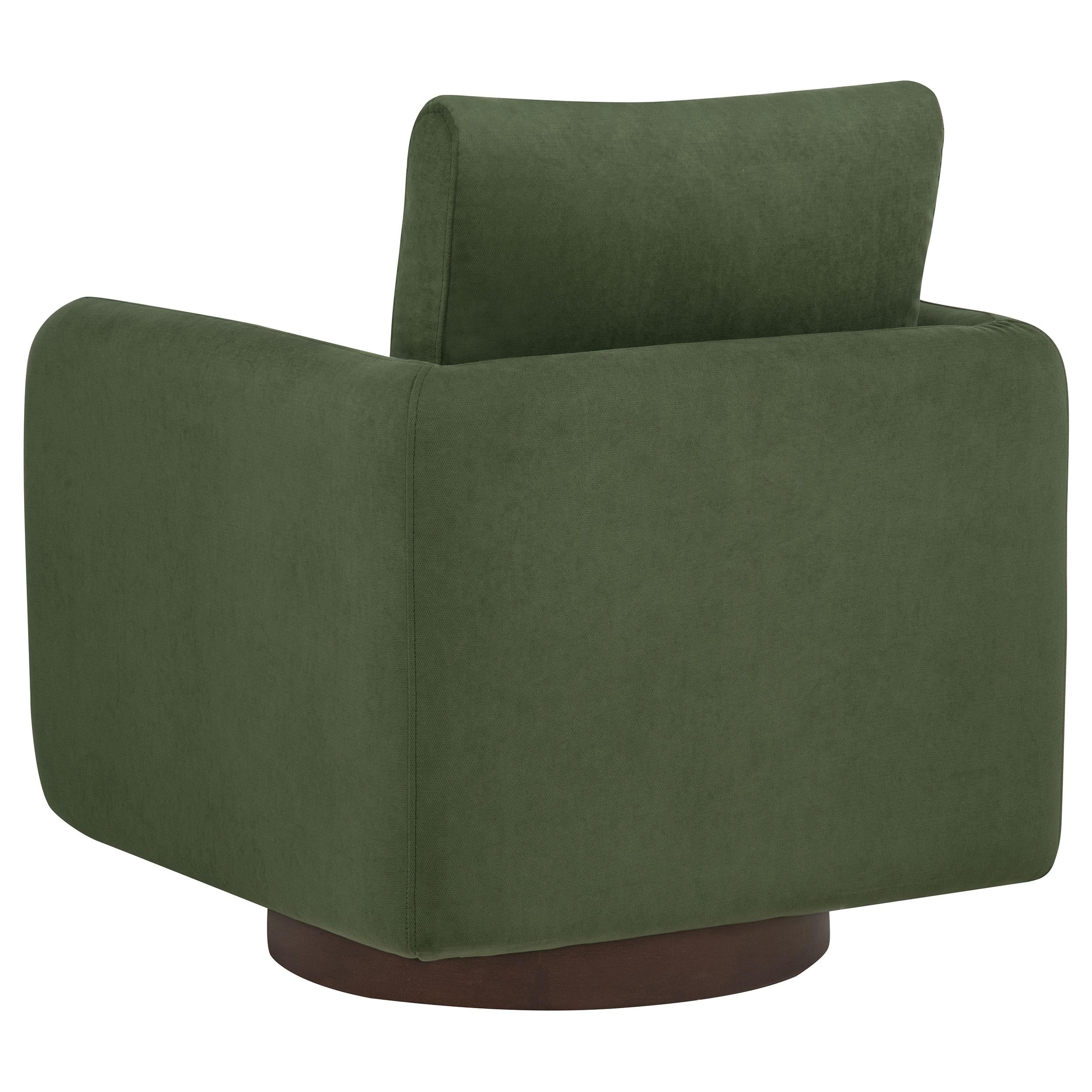  Coaster Furniture Iris 903257 Fabric Upholstered Swivel Accent Chair - Matcha IMAGE 10