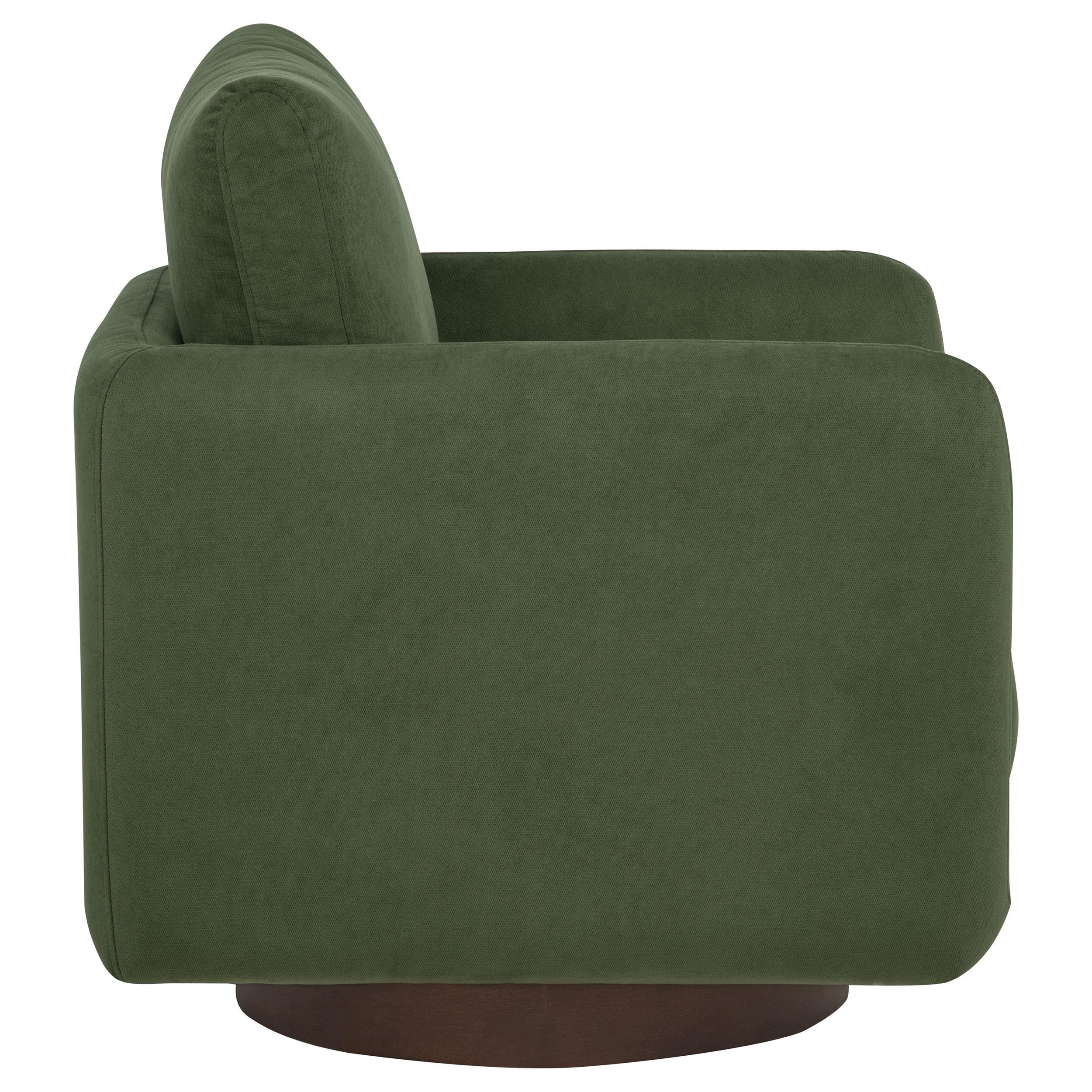  Coaster Furniture Iris 903257 Fabric Upholstered Swivel Accent Chair - Matcha IMAGE 2