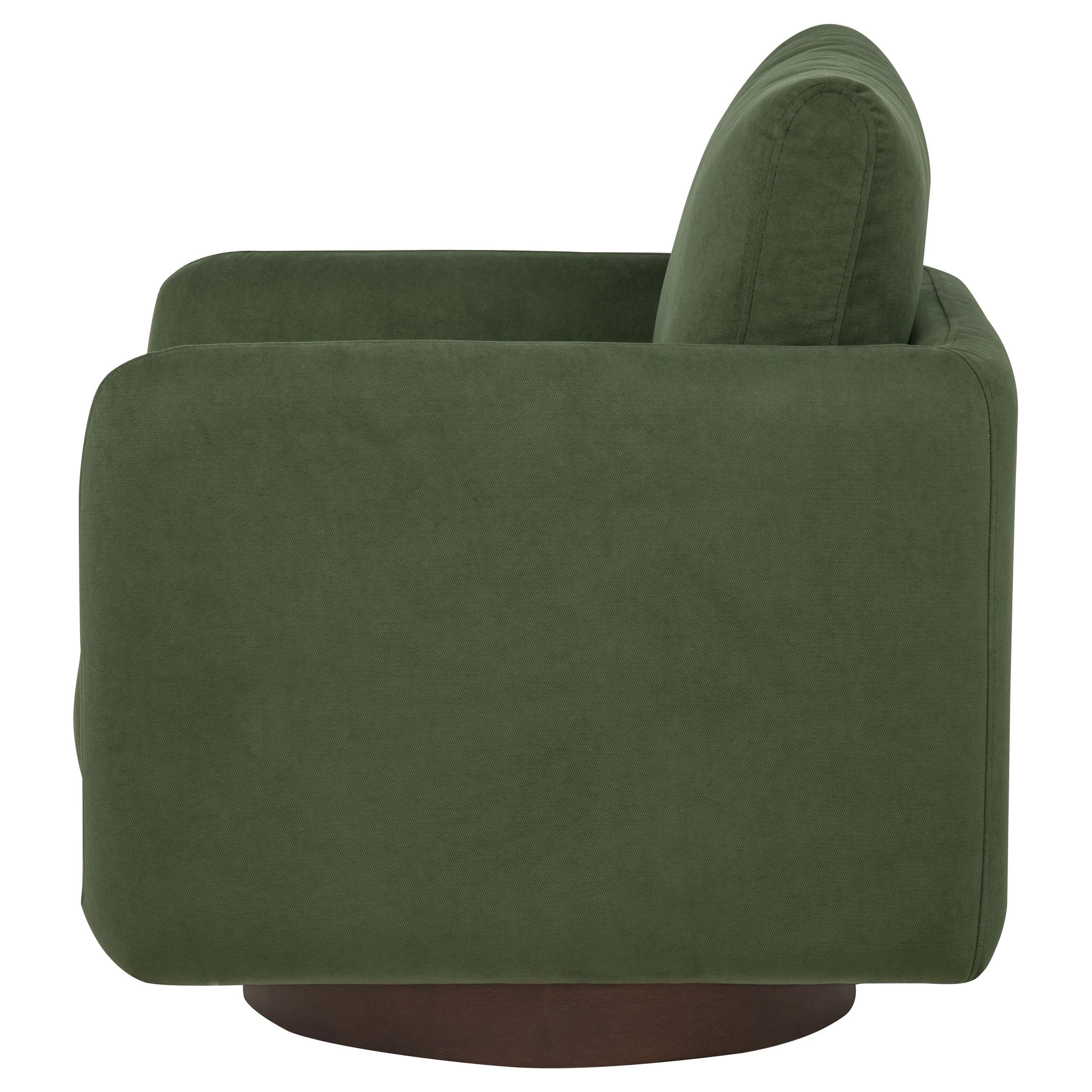  Coaster Furniture Iris 903257 Fabric Upholstered Swivel Accent Chair - Matcha IMAGE 4